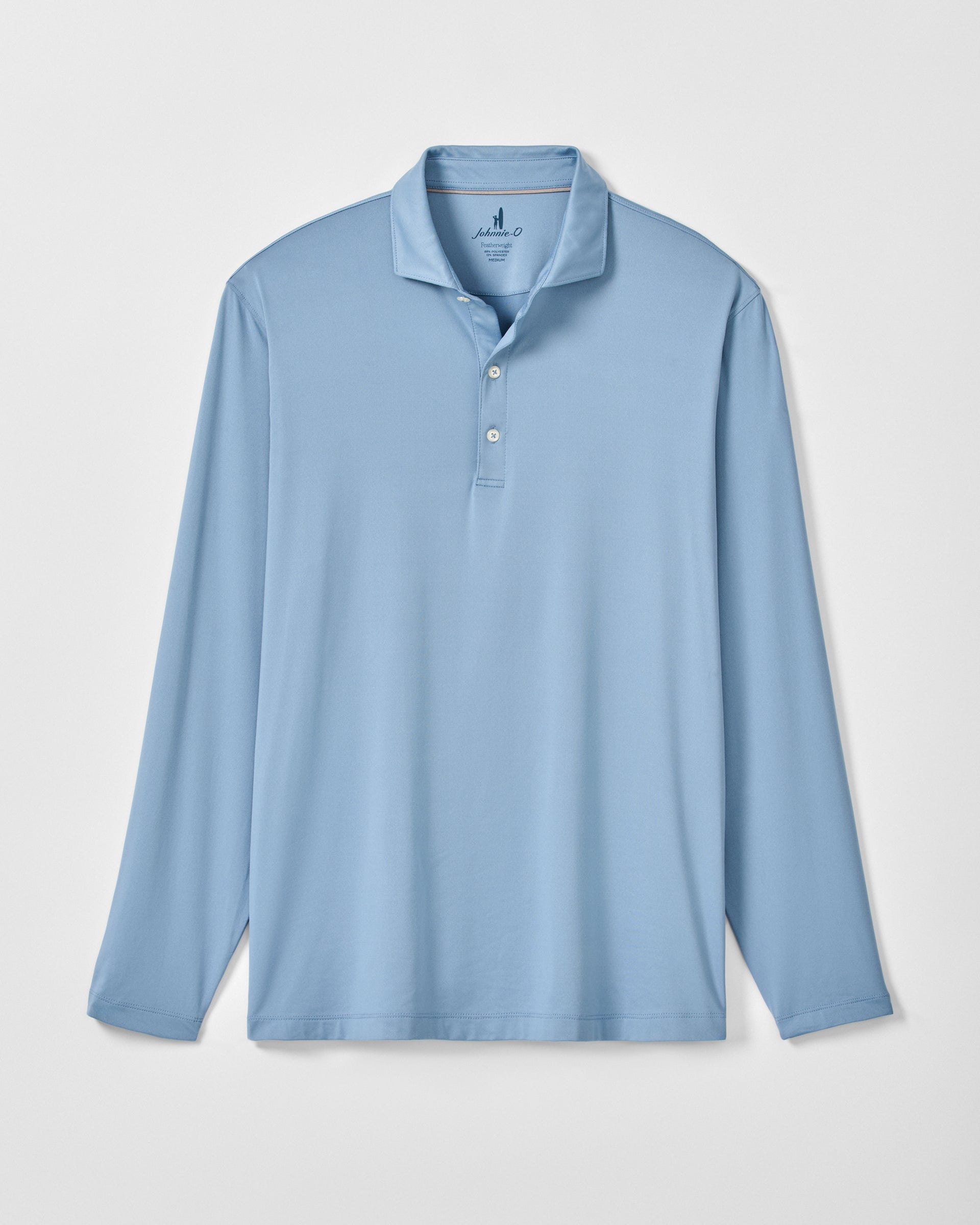 Johnnie-O Featherweight Long Sleeve Performance Polo - Swing, Carbon Fiber