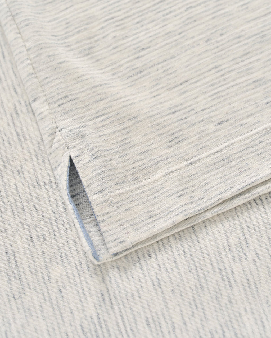 Johnnie-O Slub Cotton Blend Polo - Thatcher Stripe, Light Gray