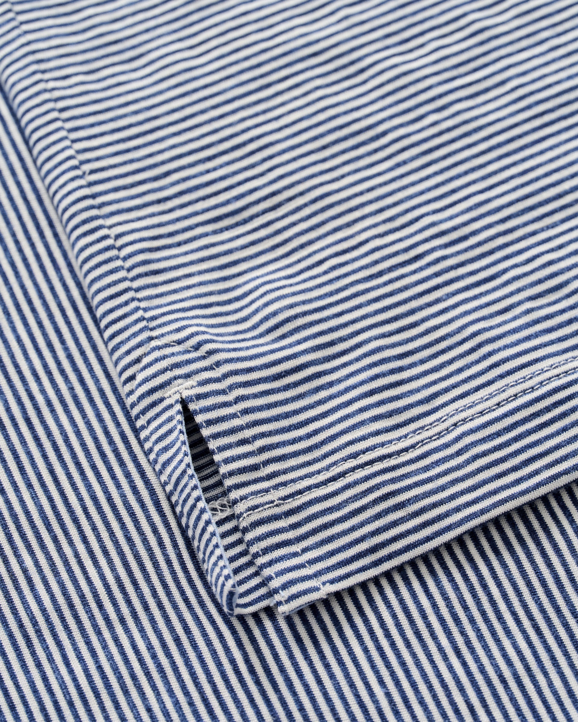 Johnnie-O Slub Cotton Blend Polo - Thatcher Stripe, Navy