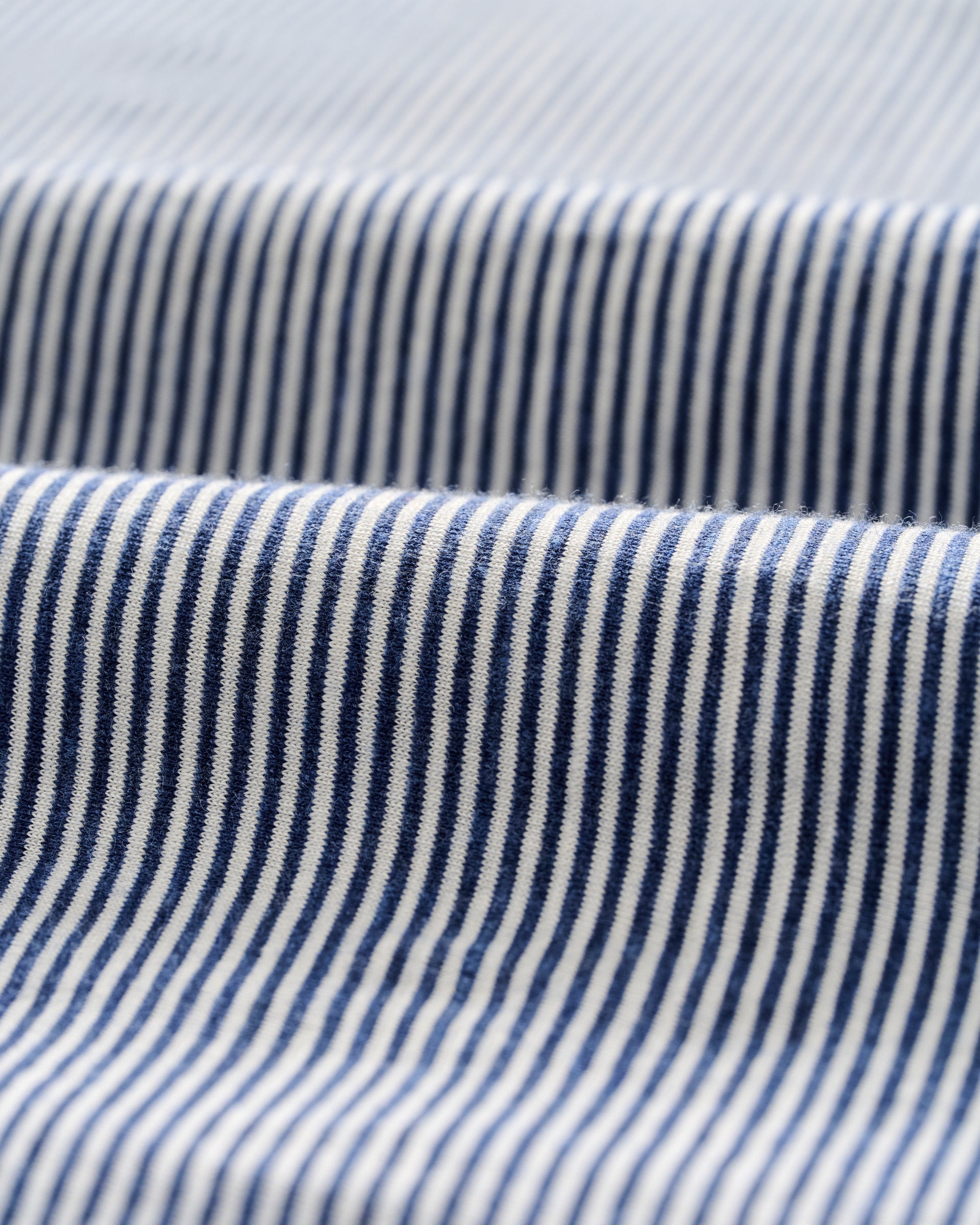 Johnnie-O Slub Cotton Blend Polo - Thatcher Stripe, Navy