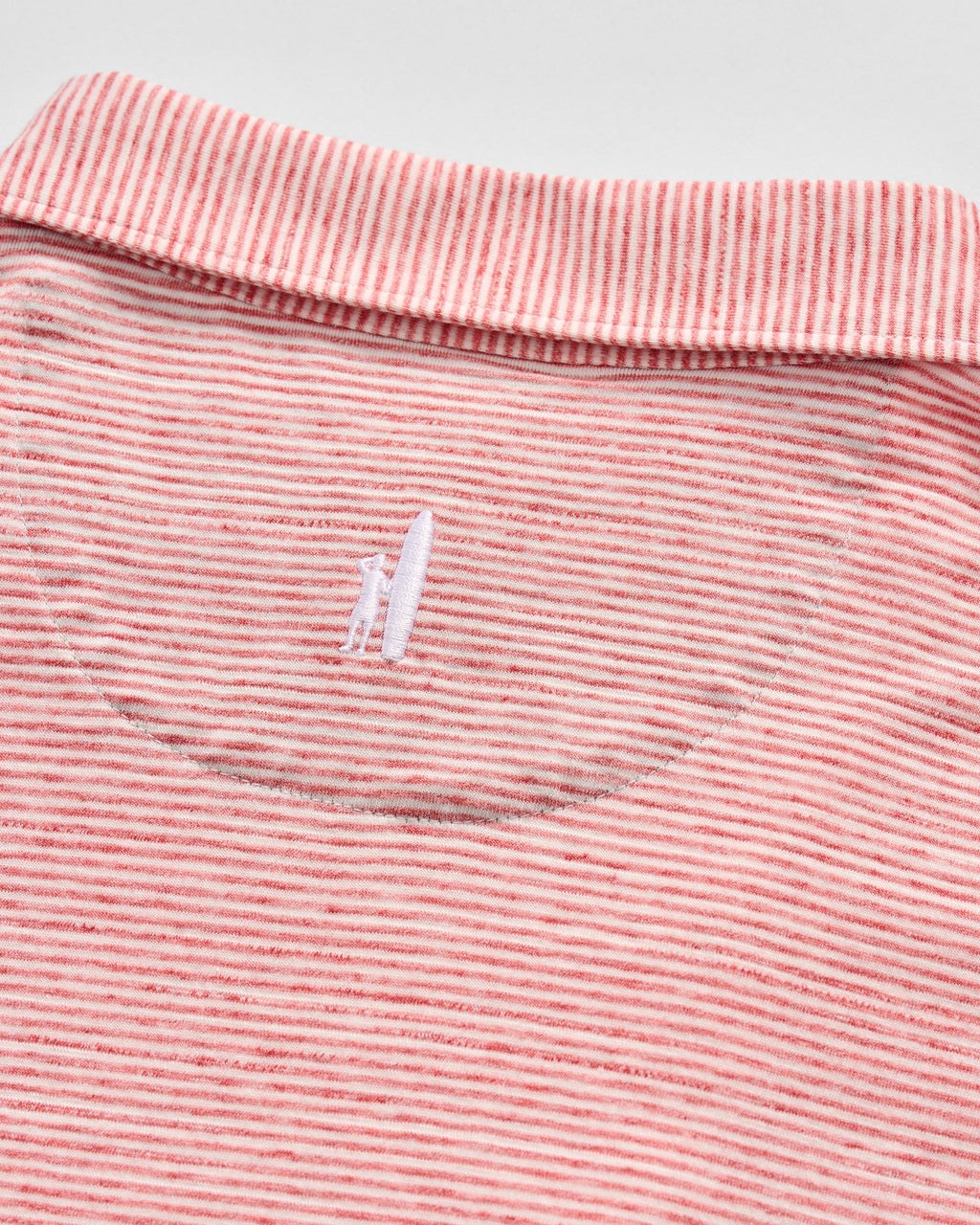 Johnnie-O Slub Cotton Blend Polo - Thatcher Stripe, Slate Rose