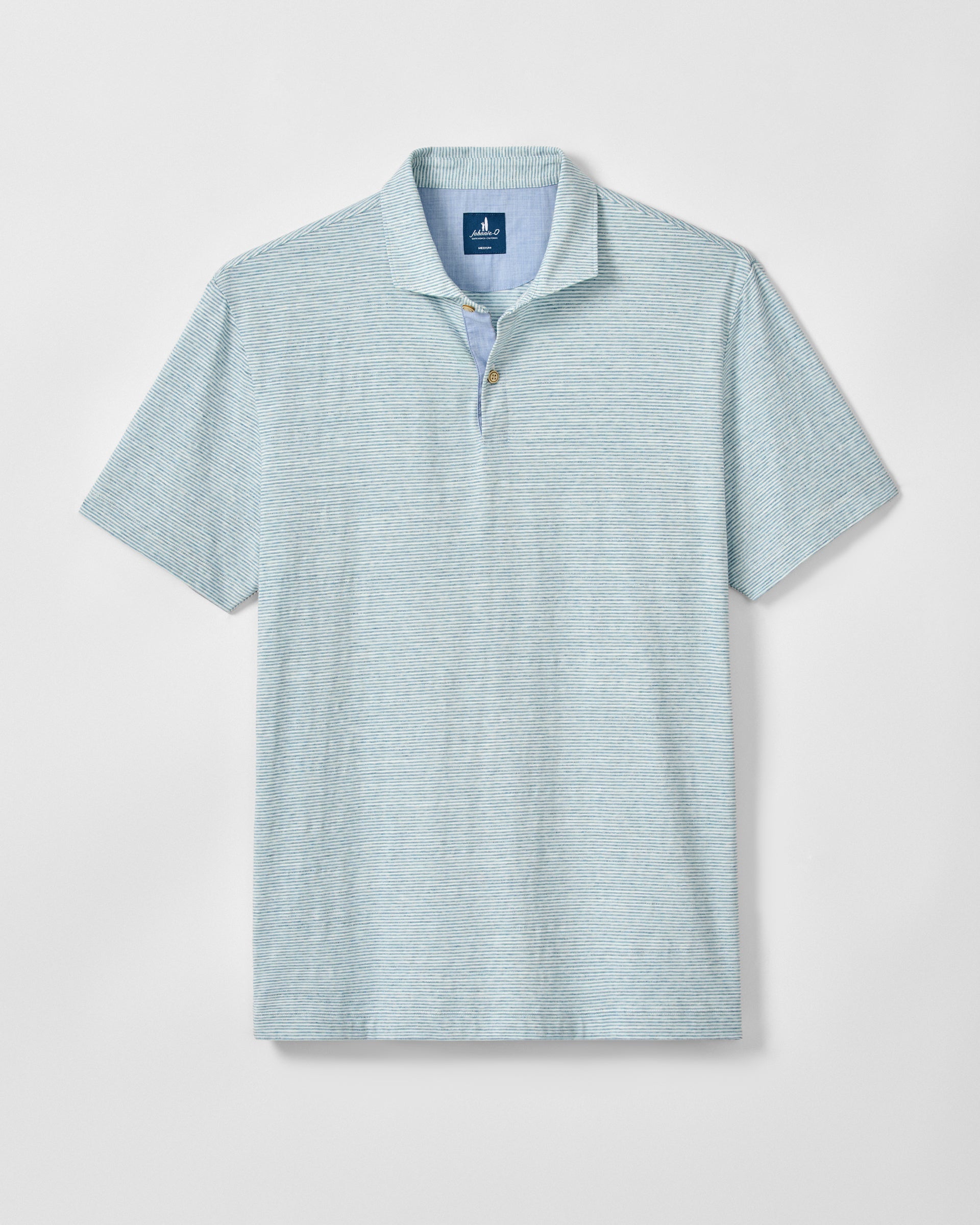 Johnnie-O Slub Cotton Blend Polo - Thatcher Stripe, Tropical