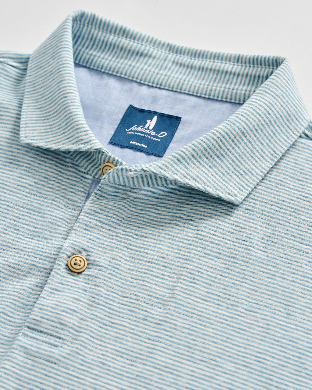 Johnnie-O Slub Cotton Blend Polo - Thatcher Stripe, Tropical