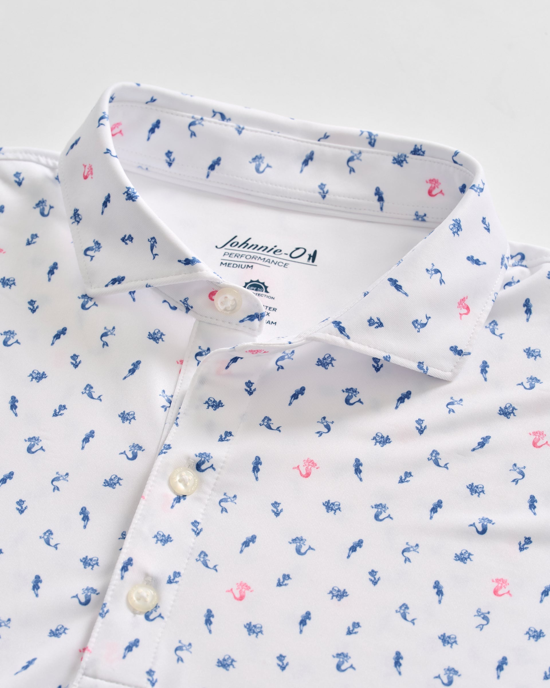 Johnnie-O Performance Jersey Polo - Tidebreaker, White