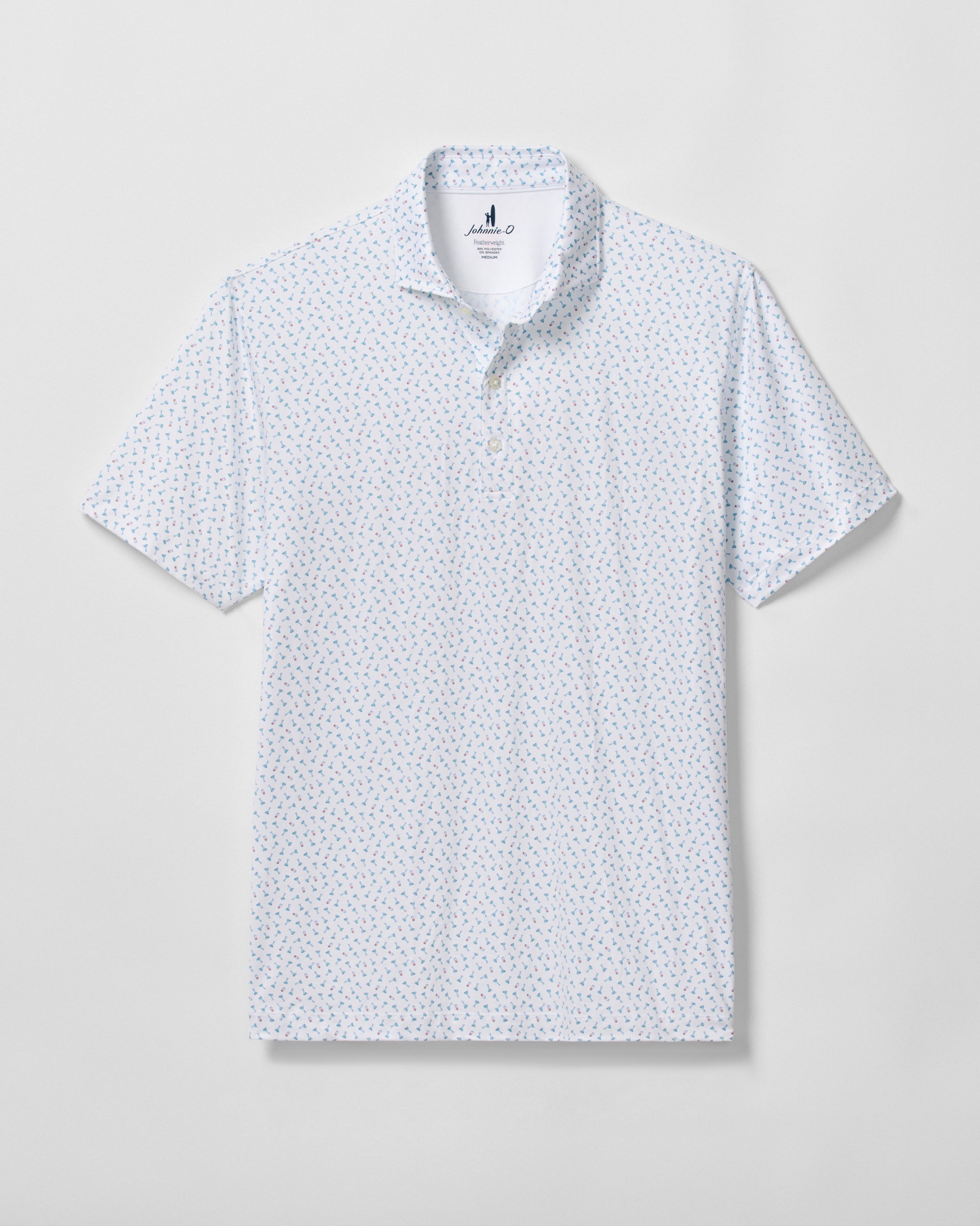 Johnnie-O Featherweight Performance Polo - Tini Dancer, White