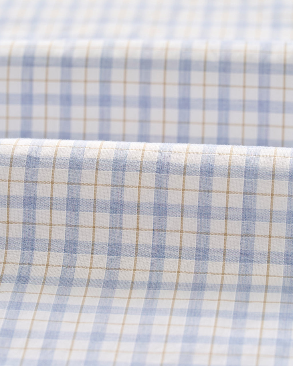Johnnie-O Cotton Button Down Shirt - Trauber Tattersall, Mid Blue