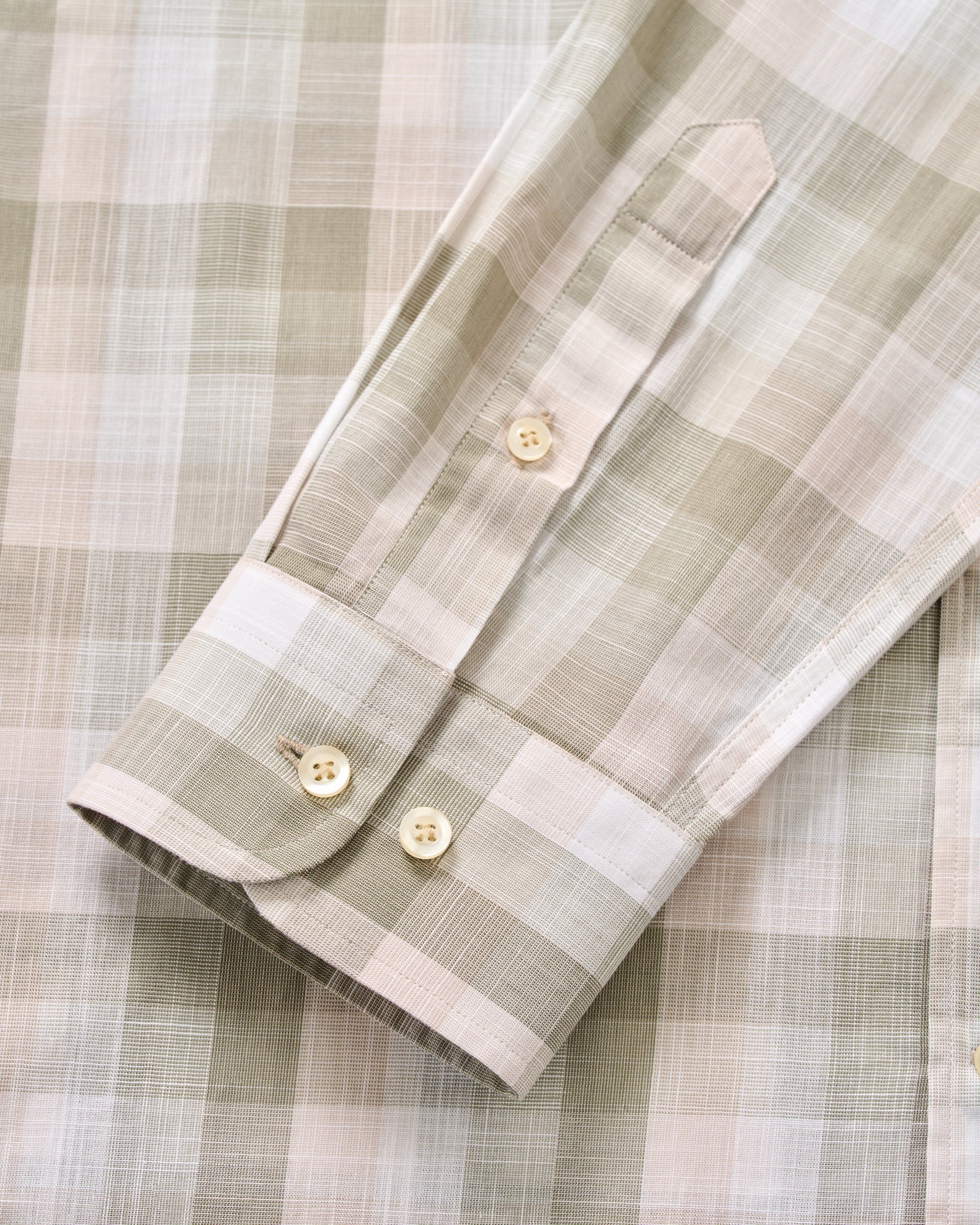 Johnnie-O Cotton Button Down Shirt - Umstead Plaid, Sage