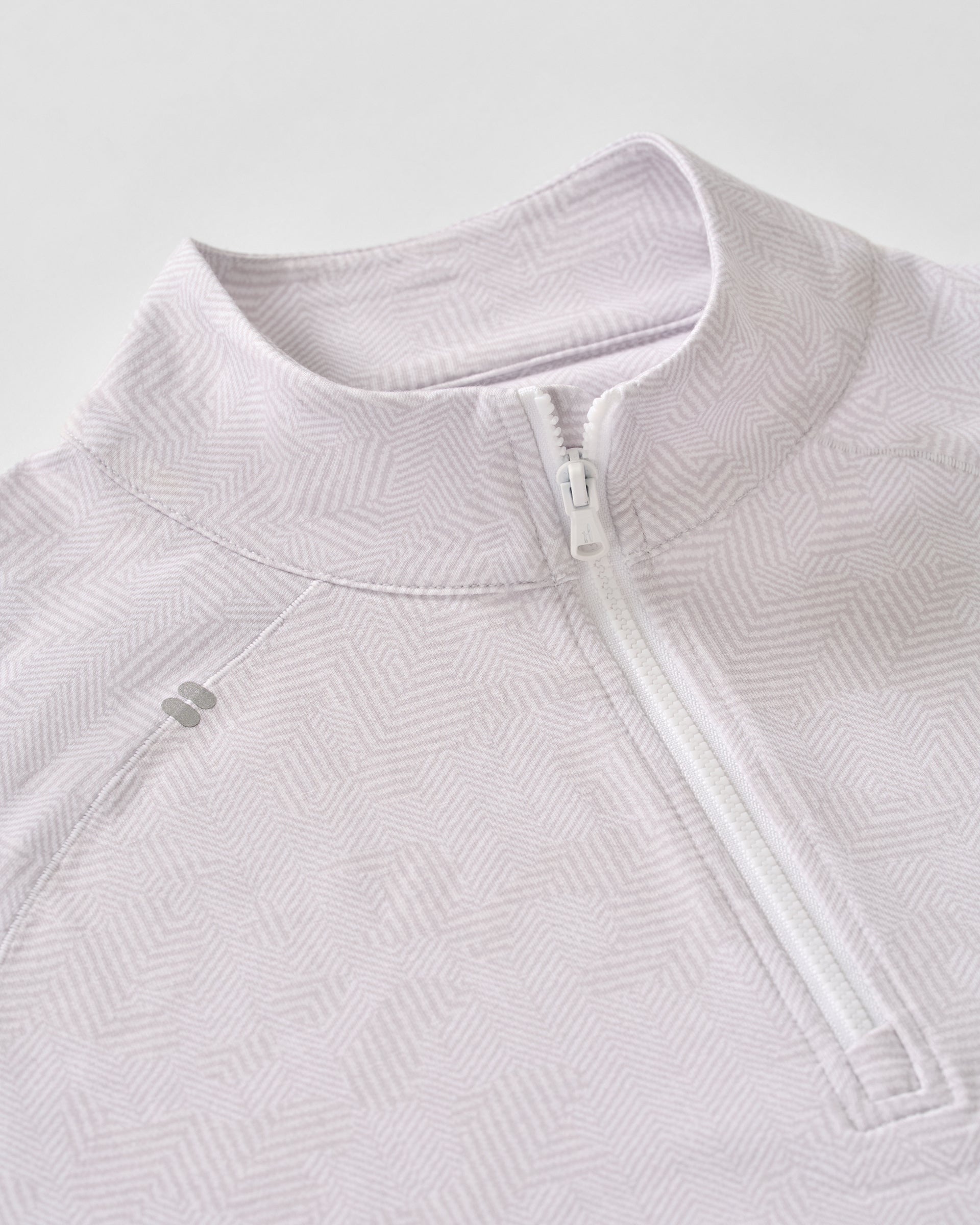 Johnnie-O Viktor Printed Camo 1/4 Zip Pullover, White