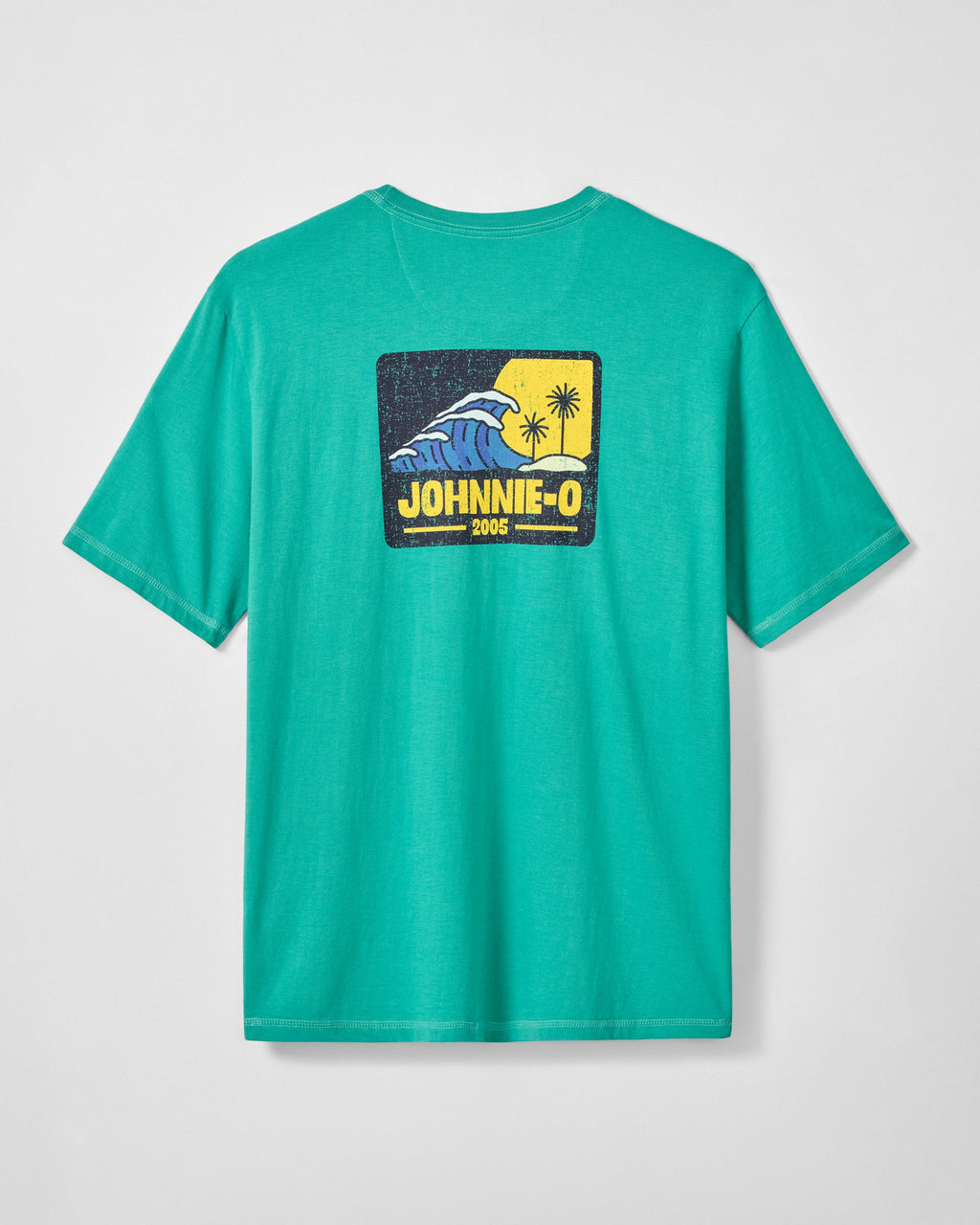 Johnnie-O Dale Cotton Blend T-Shirt - Wave Rider, Seaglass