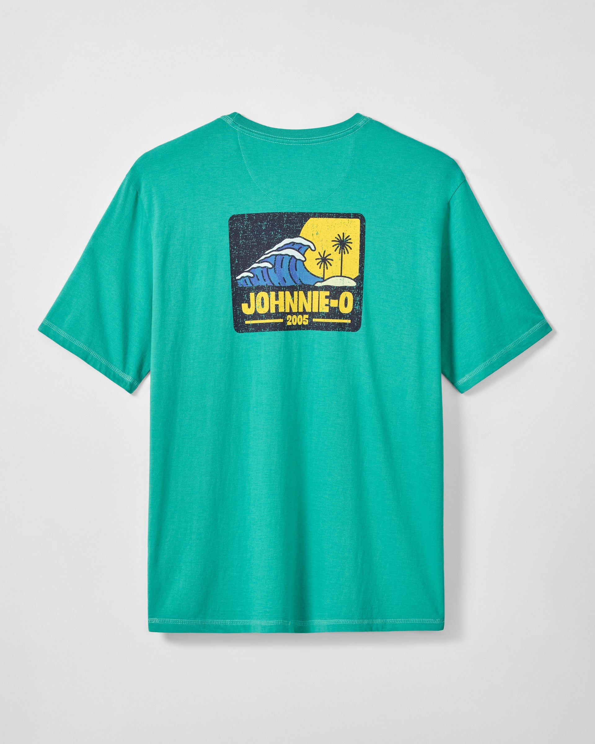 Johnnie-O Dale Cotton Blend T-Shirt - Wave Rider, Seaglass