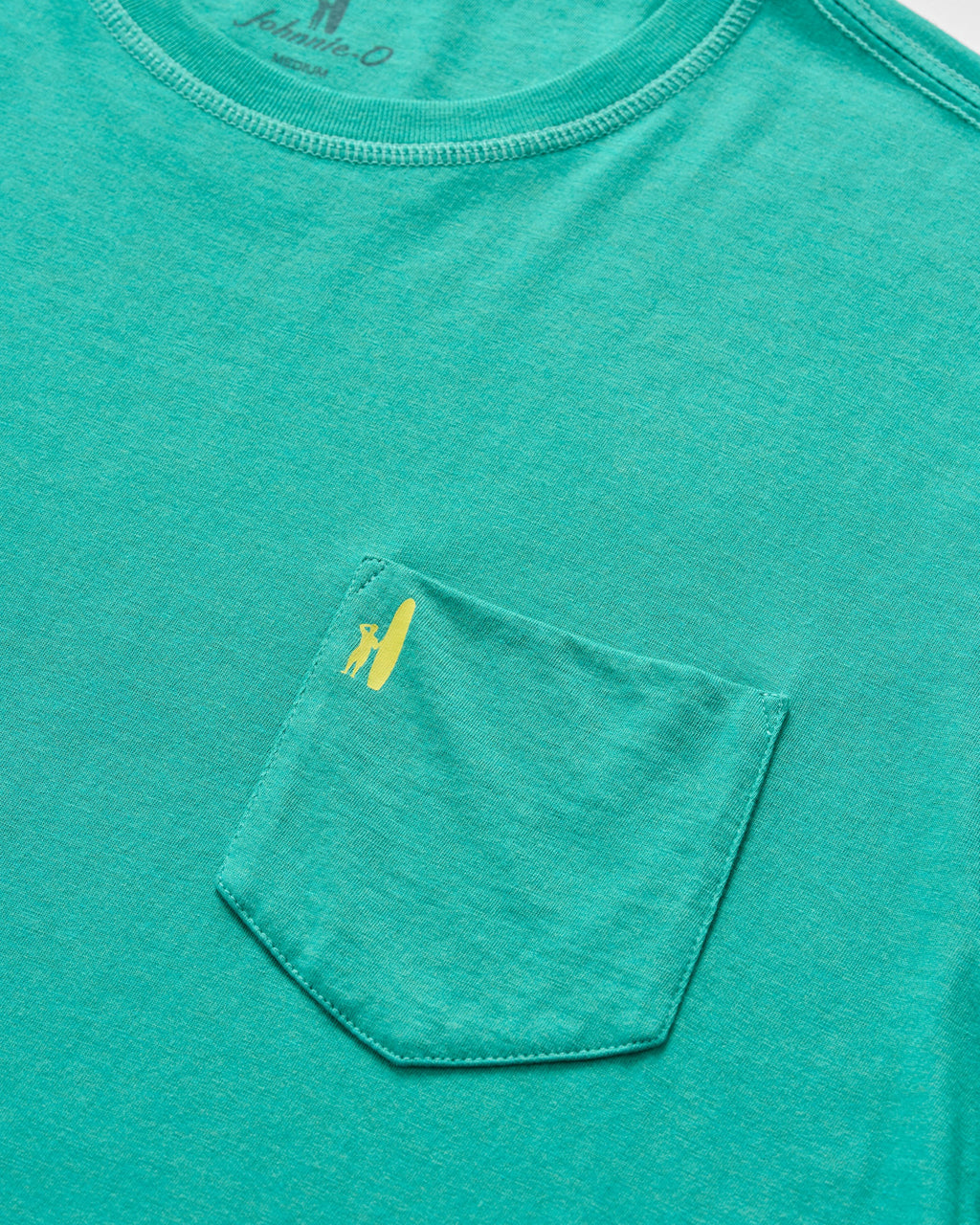Johnnie-O Dale Cotton Blend T-Shirt - Wave Rider, Seaglass