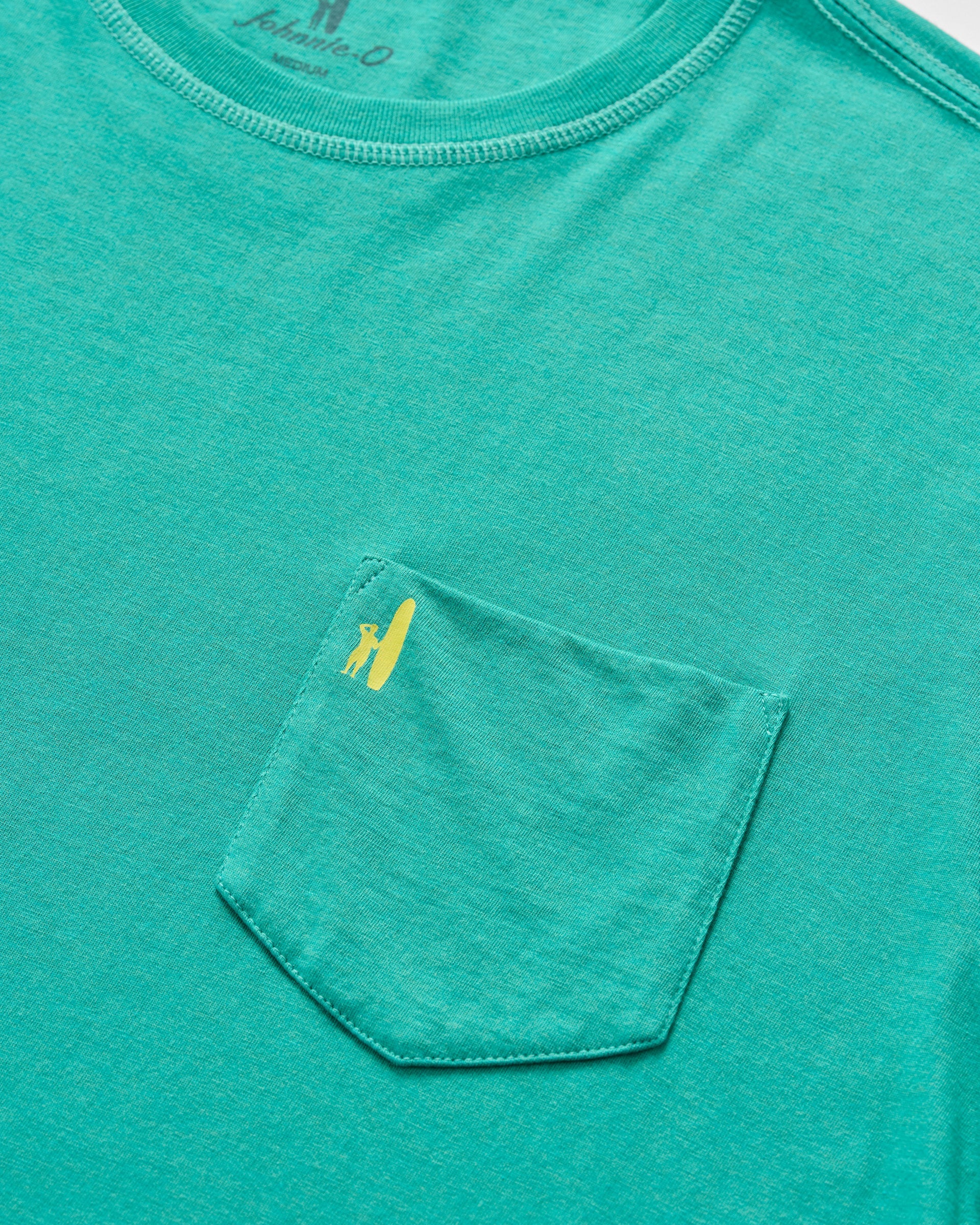 Johnnie-O Dale Cotton Blend T-Shirt - Wave Rider, Seaglass