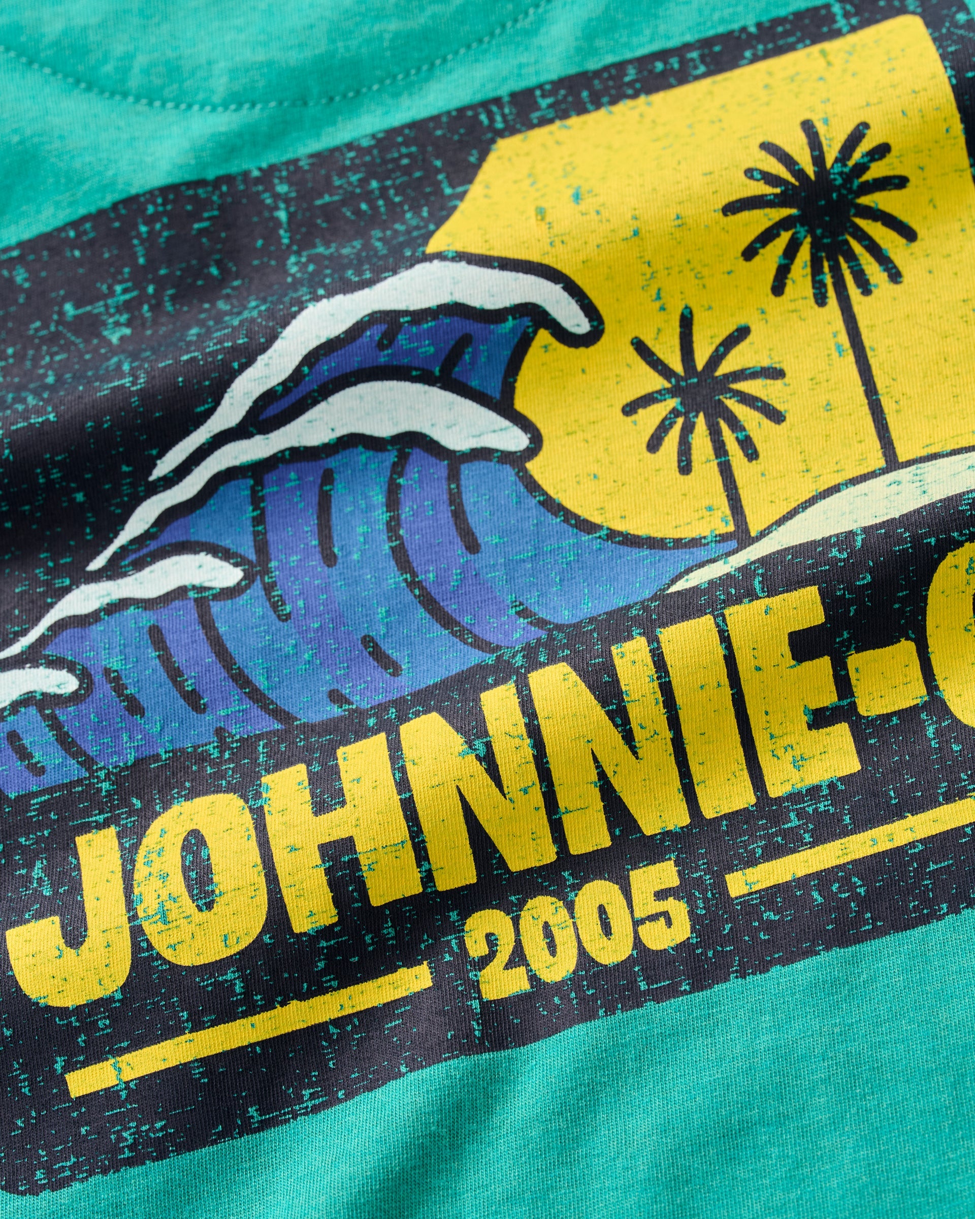 Johnnie-O Dale Cotton Blend T-Shirt - Wave Rider, Seaglass