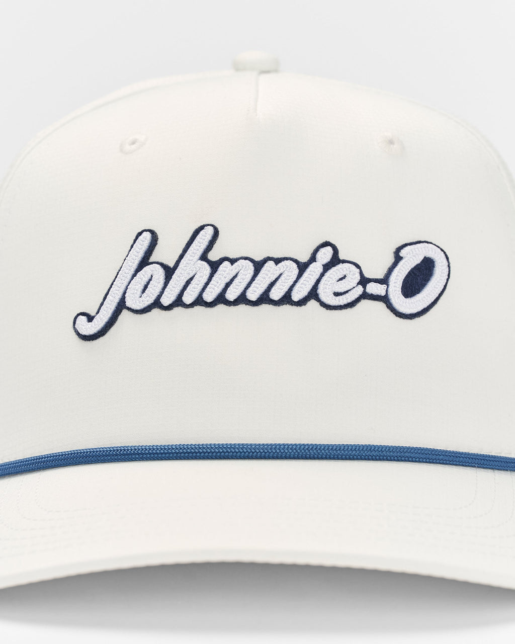 Johnnie-O Throwback Logo Rope Hat, White