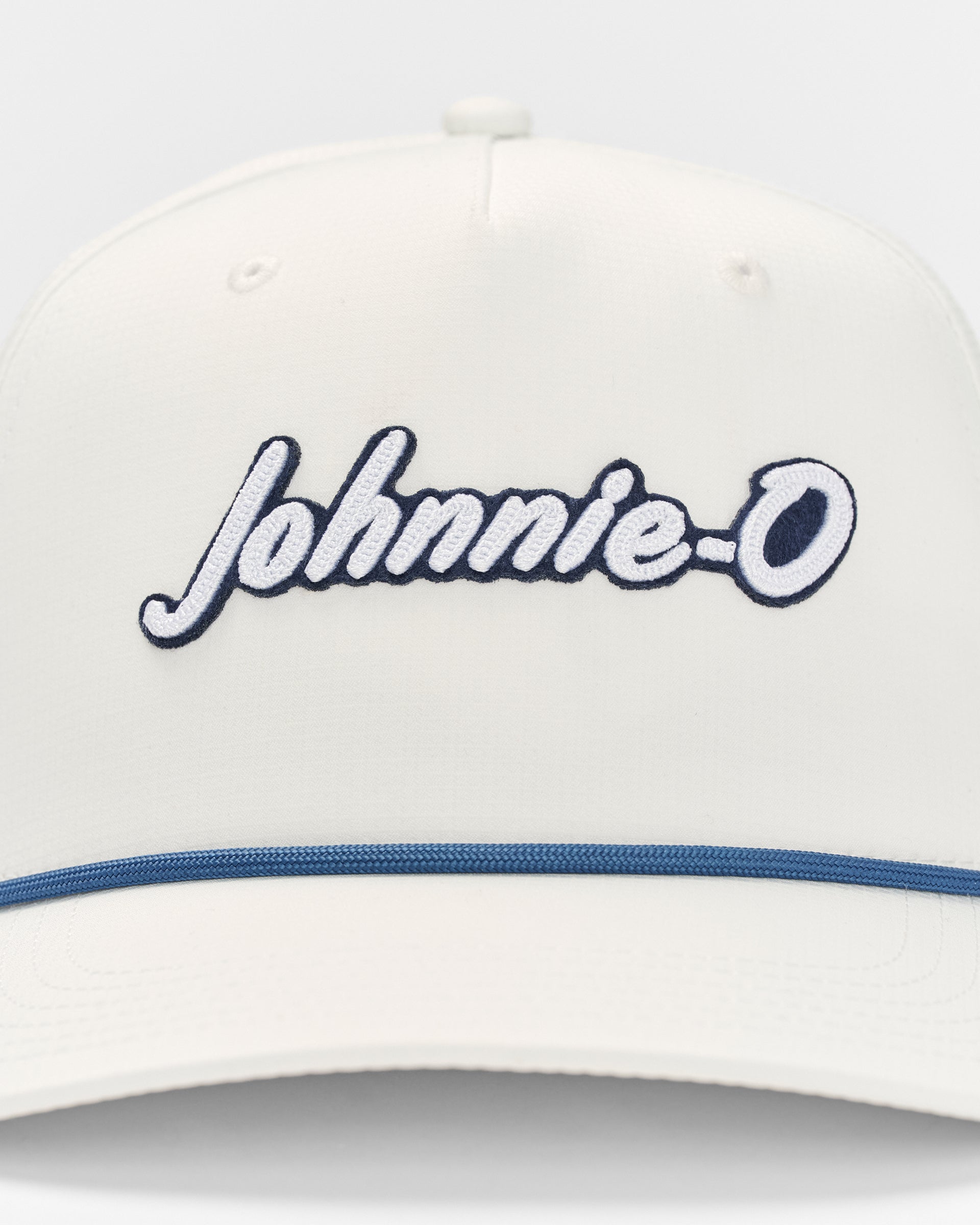 Johnnie-O Throwback Logo Rope Hat, White