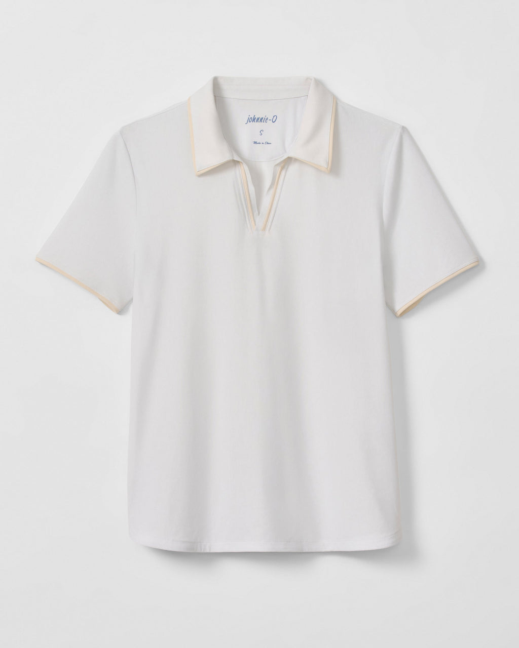 Johnnie-O Adelaide Performance Jersey Polo, White