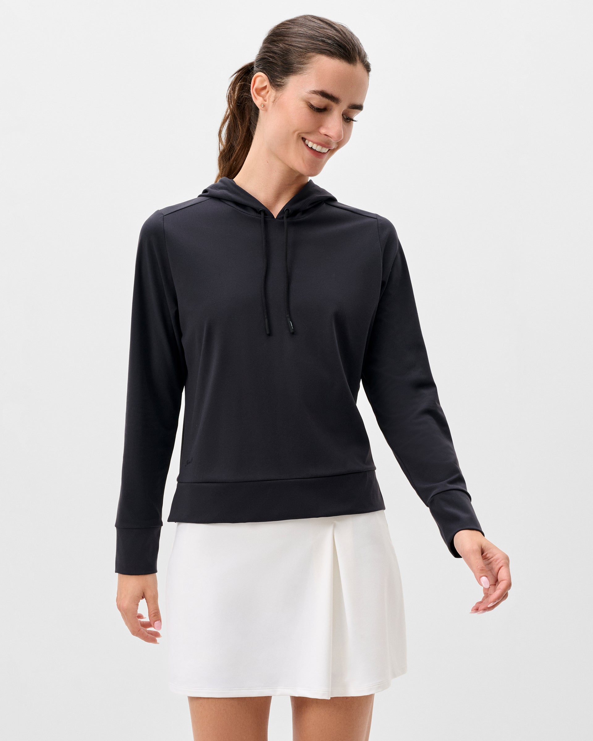 Johnnie-O Nalla Performance Hoodie, Black