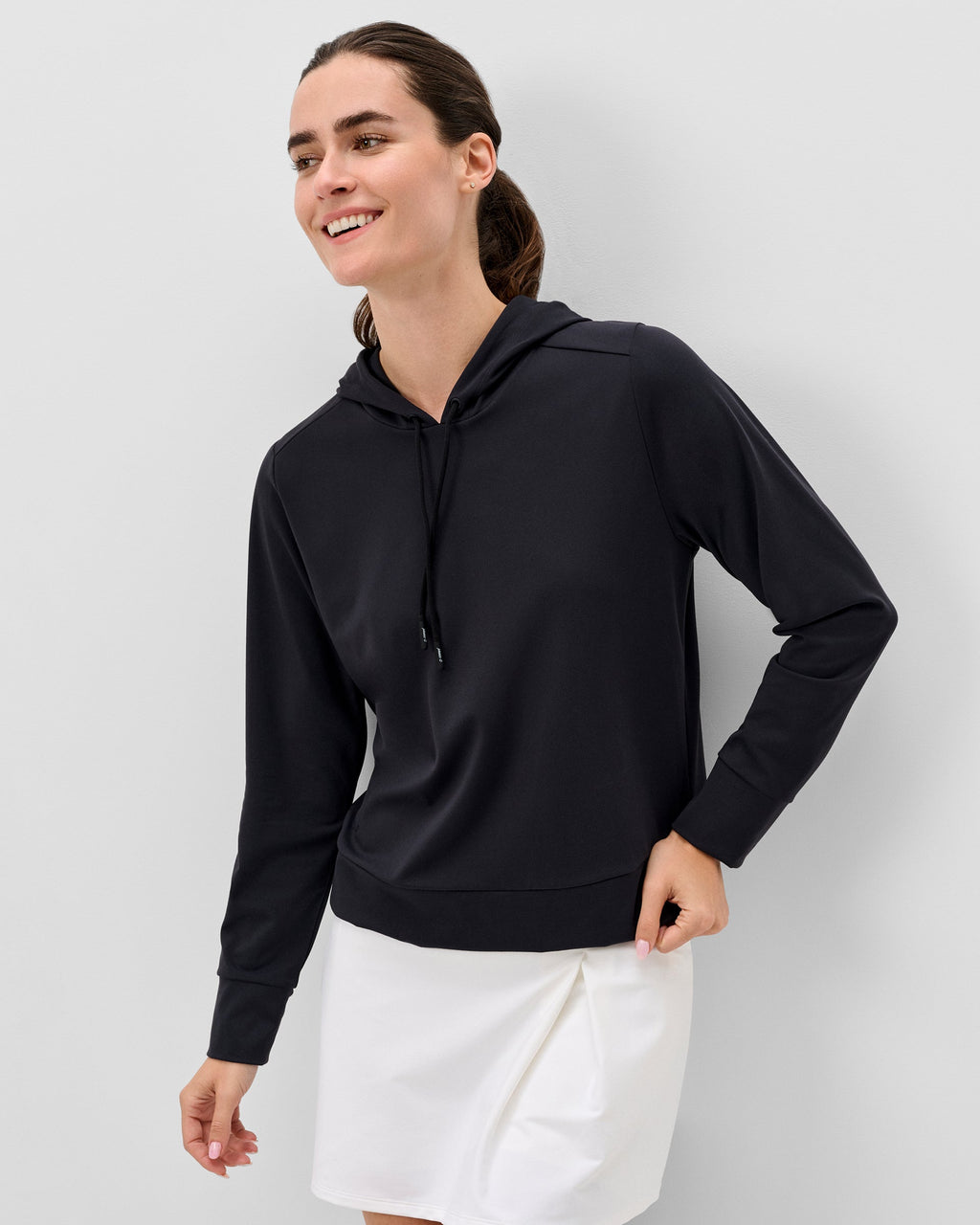 Johnnie-O Nalla Performance Hoodie, Black