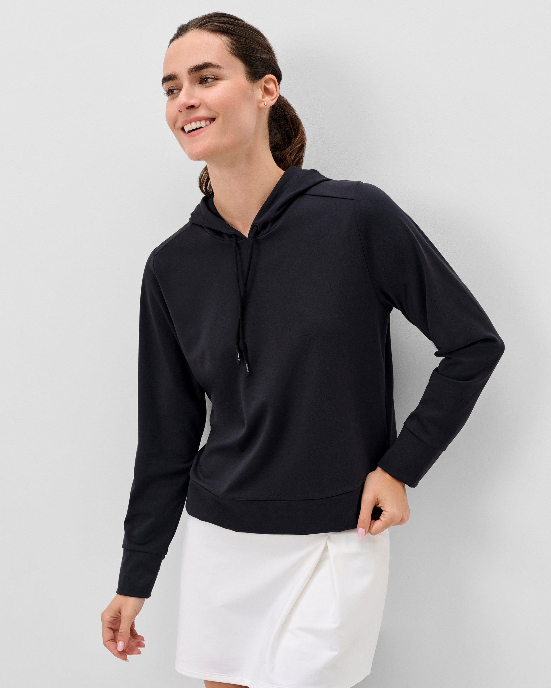 Johnnie-O Nalla Performance Hoodie, Black
