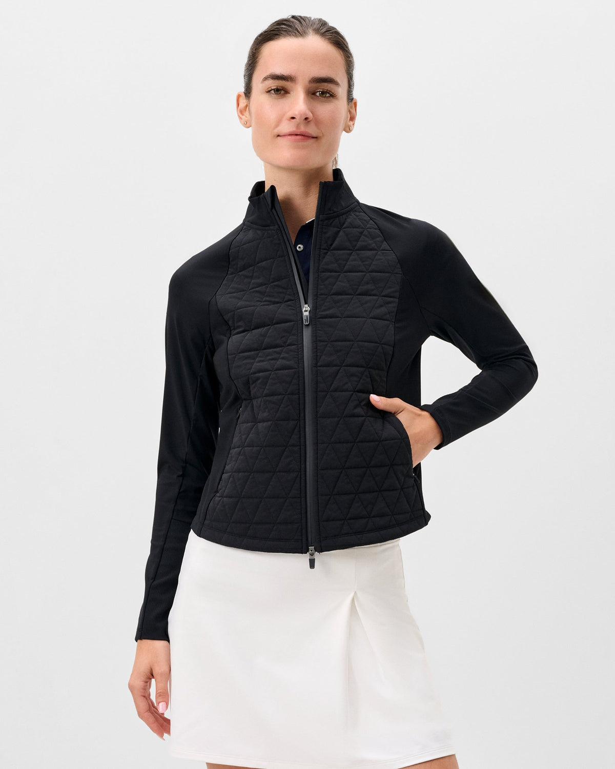 Johnnie-O Hannah Performance Mixed Media Jacket