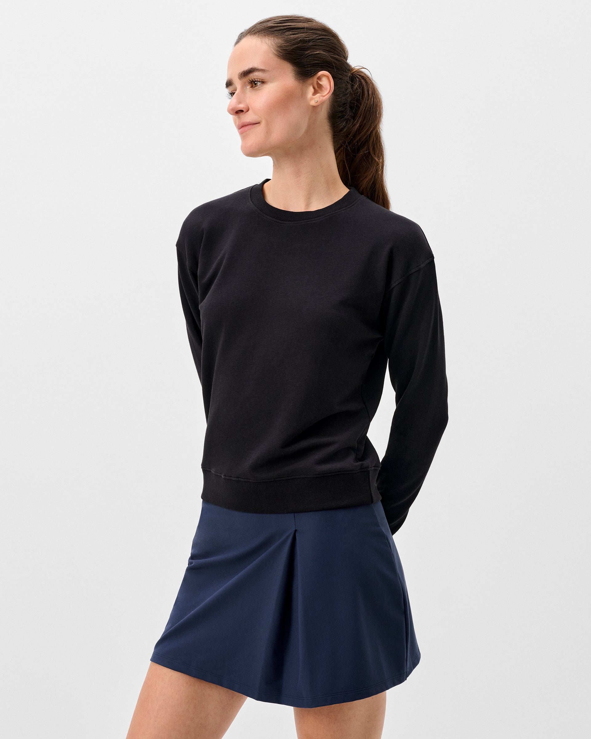 Johnnie-O Penny Crewneck Sweatshirt, Black