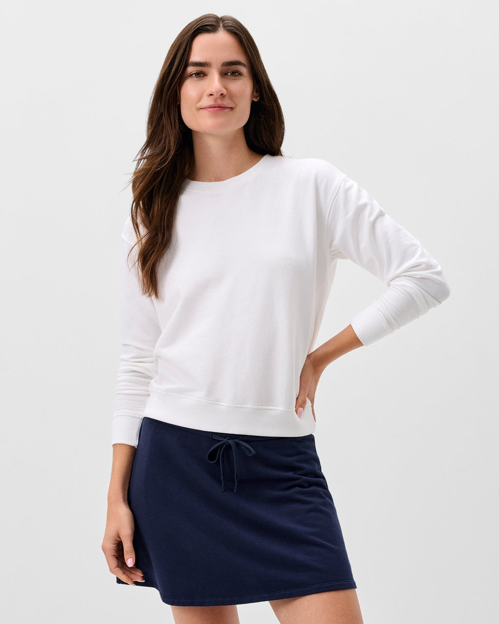 Johnnie-O Penny Crewneck Sweatshirt, White