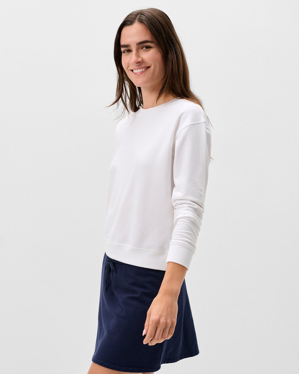 Johnnie-O Penny Crewneck Sweatshirt, White