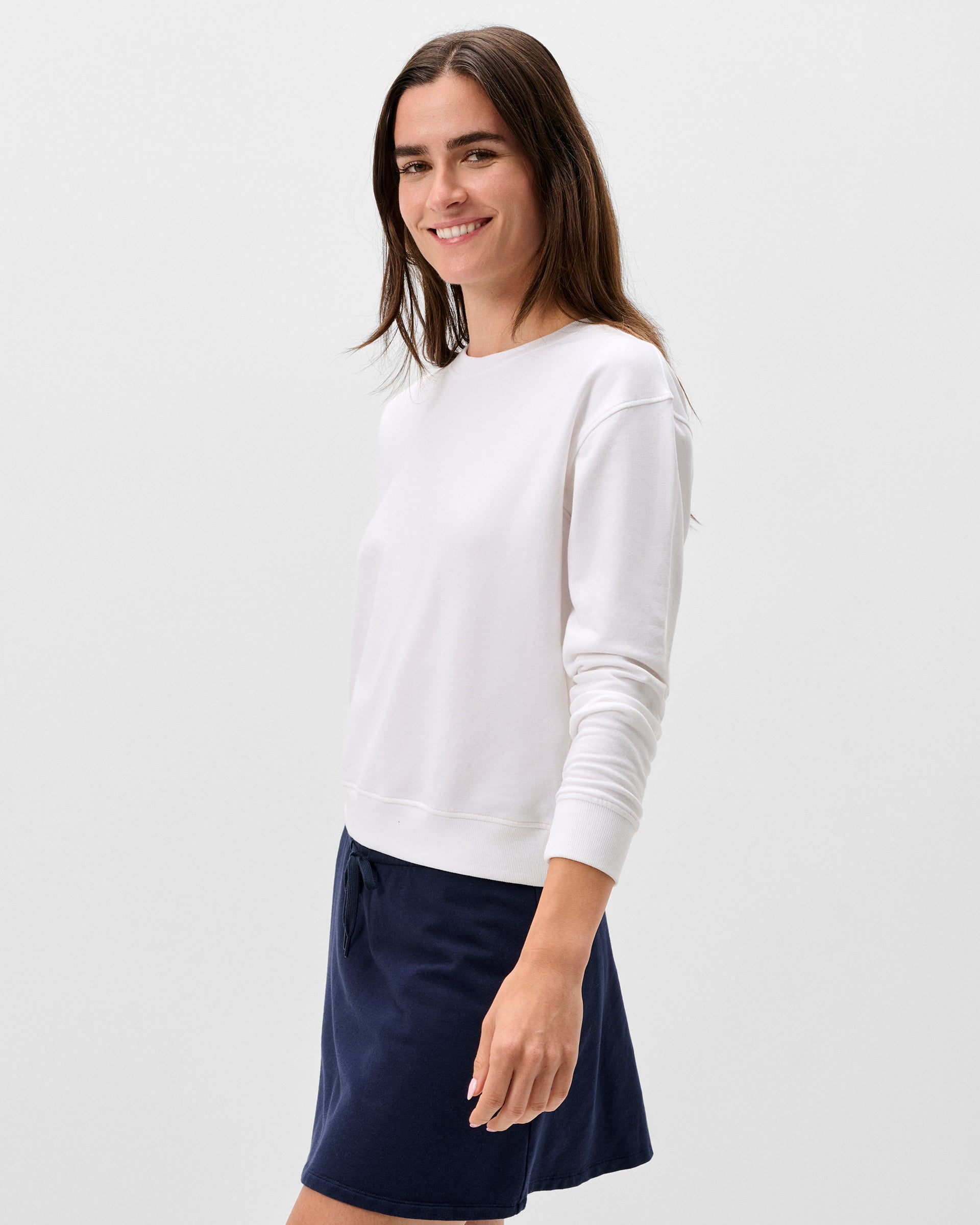 Johnnie-O Penny Crewneck Sweatshirt, White