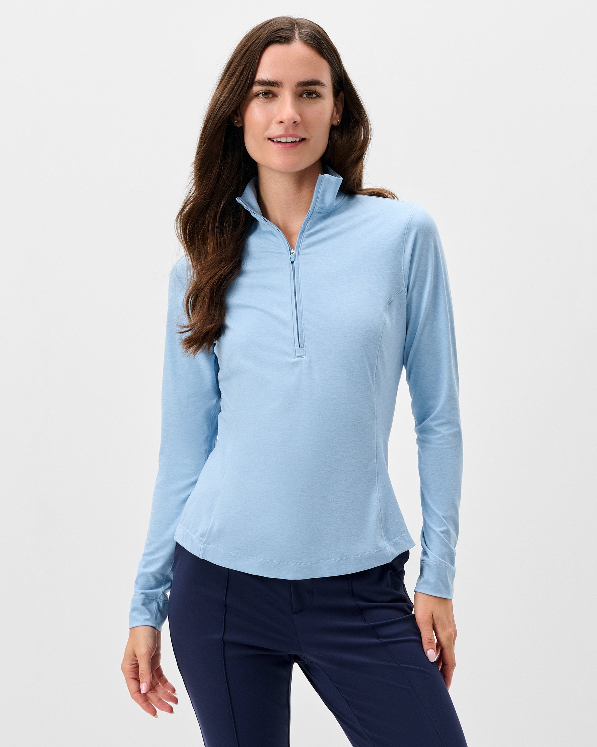 Johnnie-O Susie Performance 1/4 Zip Pullover, Gulf Blue