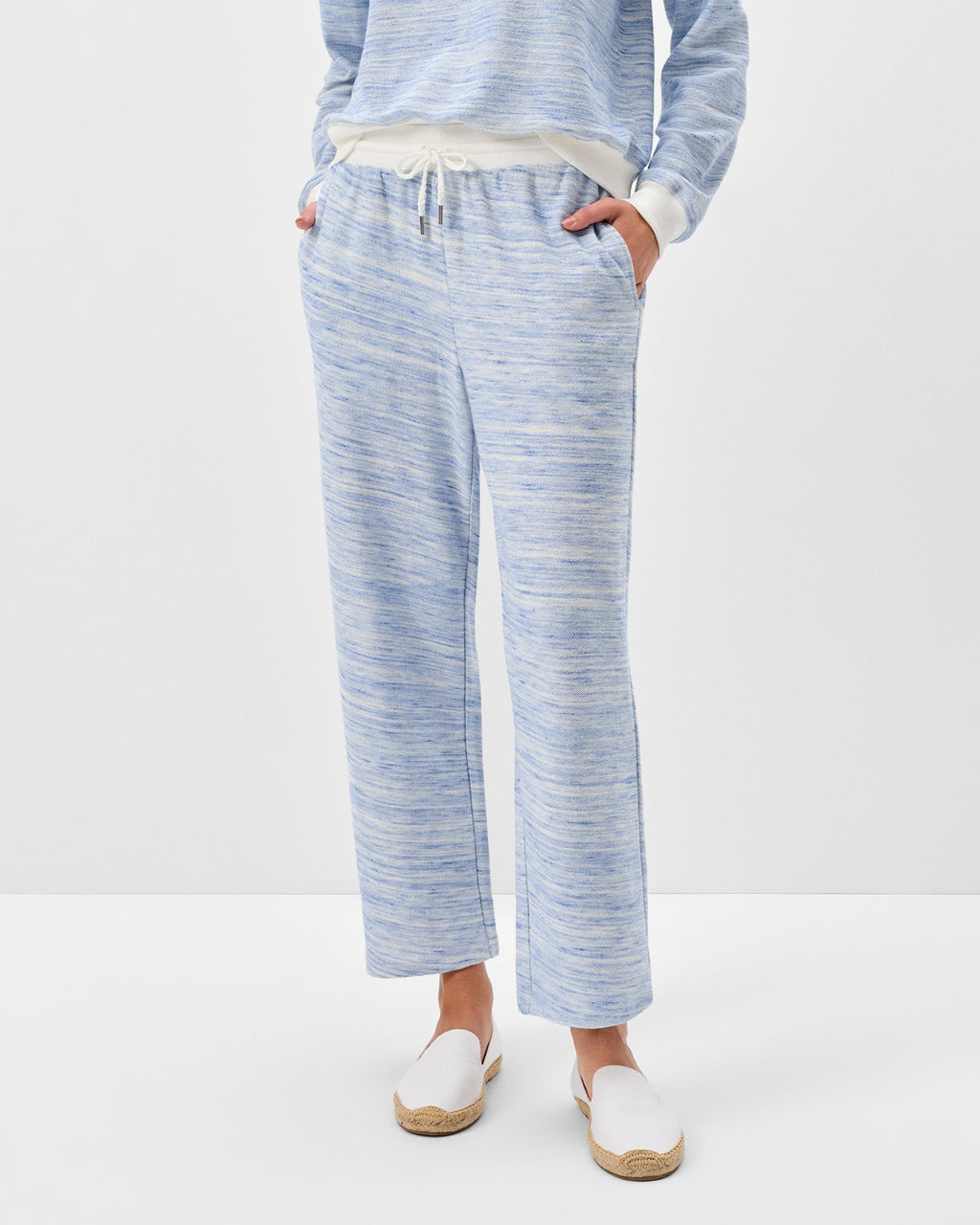 Johnnie-O Margot Terry Straight Leg Sweatpant, Maliblu