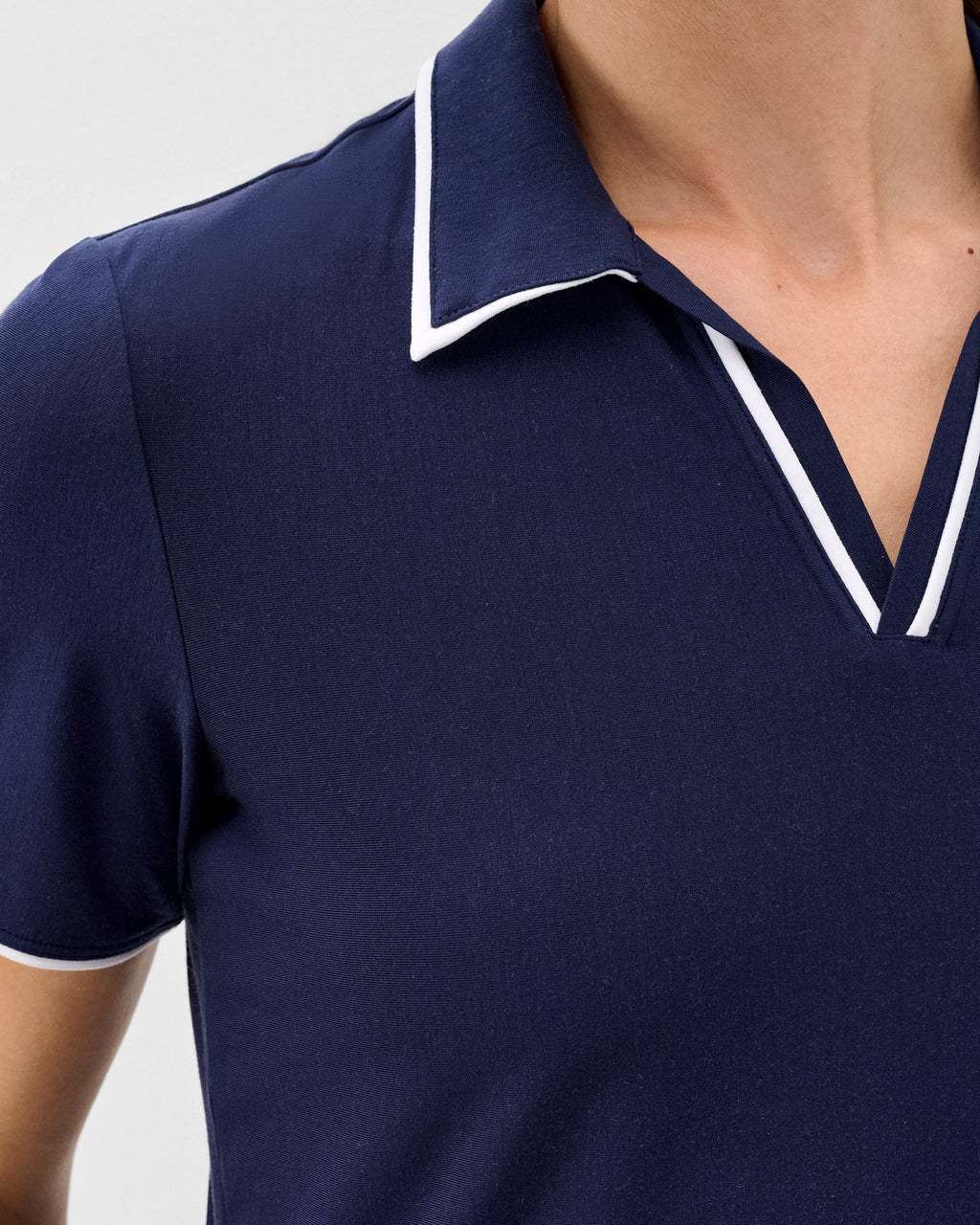 Johnnie-O Adelaide Performance Jersey Polo, Navy