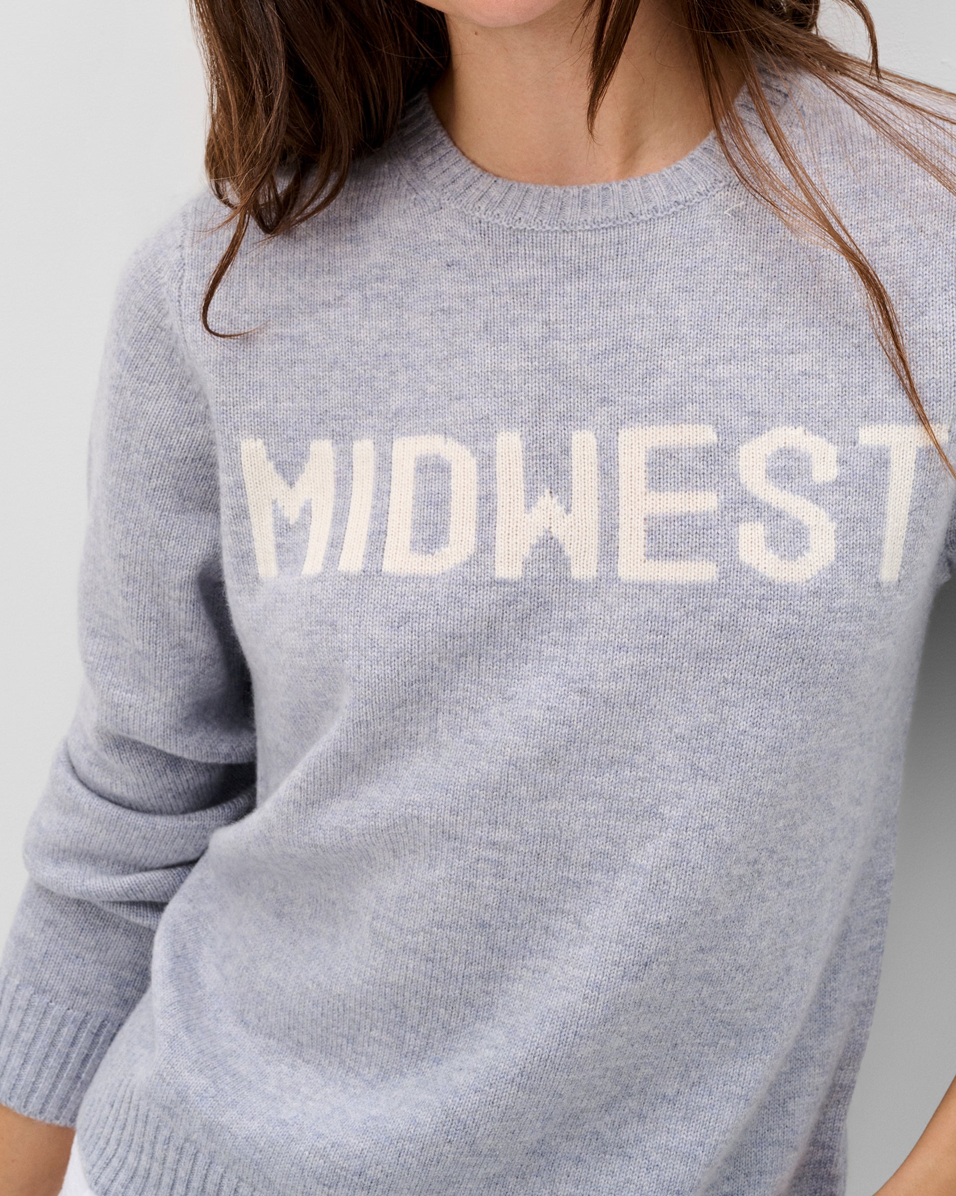 Johnnie-O Coastal Cashmere Blend Crewneck Sweater, Heather Gray
