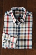 Patrick James Ceramica Plaid Shirt, Grey