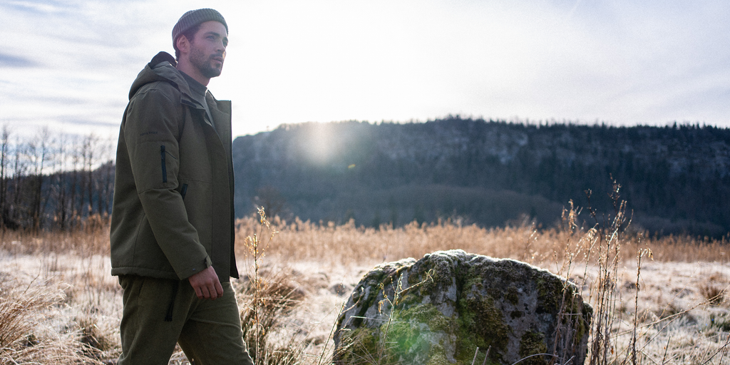 Saint James ST DENIS - Technical Hooded Zip Jacket (OLIVE GREEN)