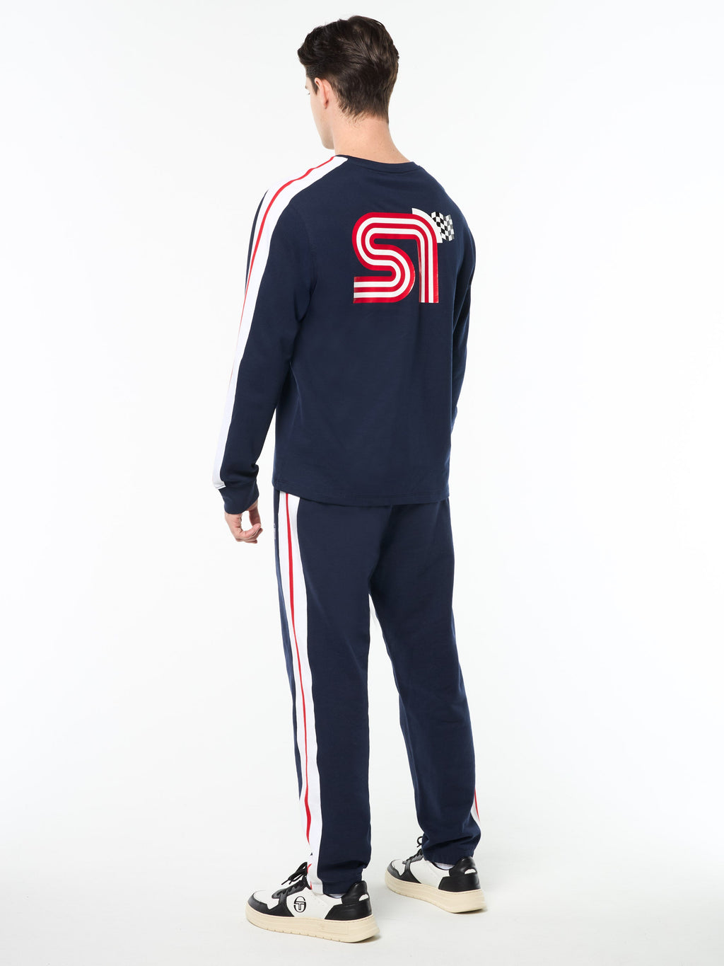 Macchina Long Sleeve T-Shirt- Maritime Blue