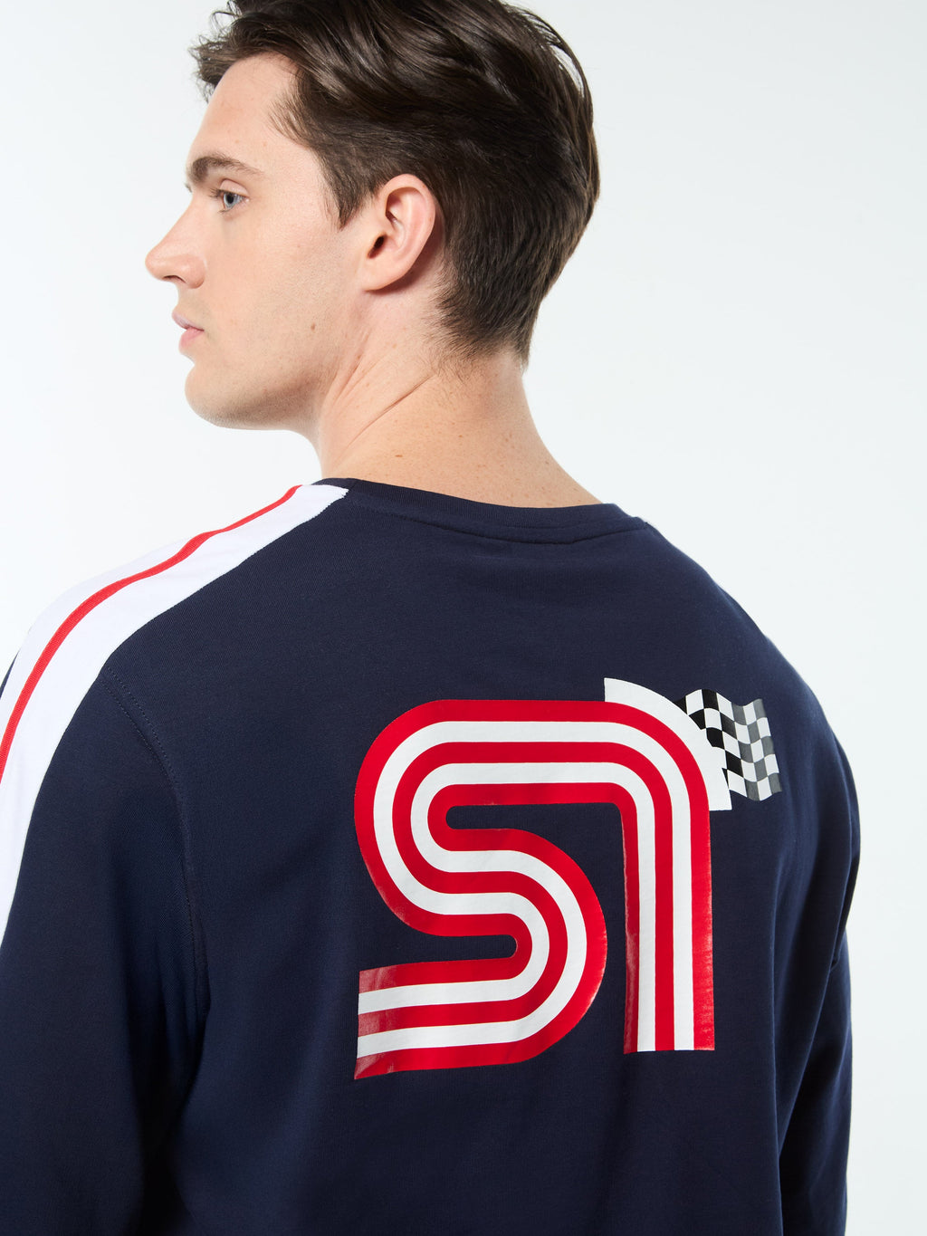 Macchina Long Sleeve T-Shirt- Maritime Blue