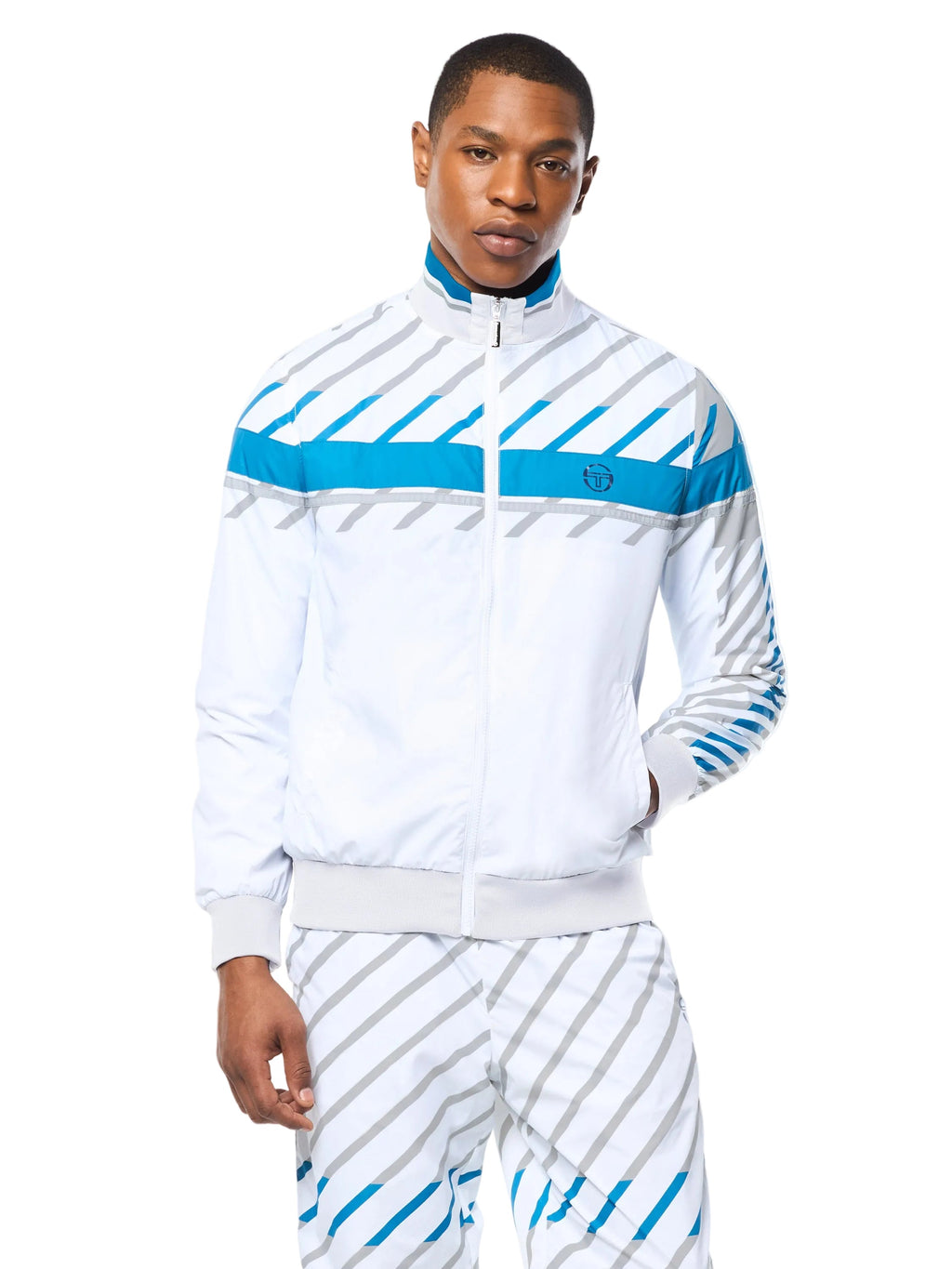 Quadretto Track Jacket- Brilliant White
