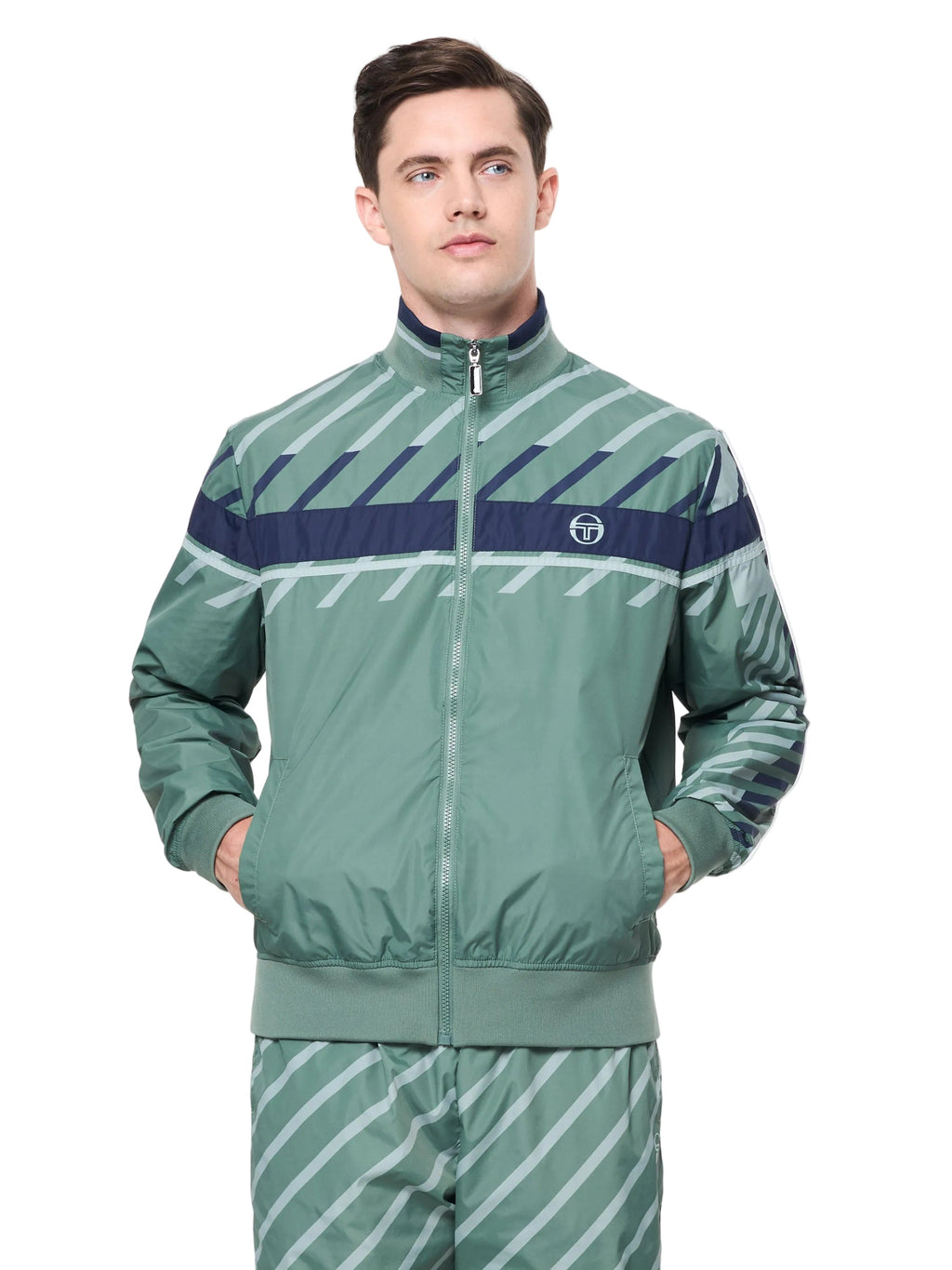 Quadretto Track Jacket- Duck Green