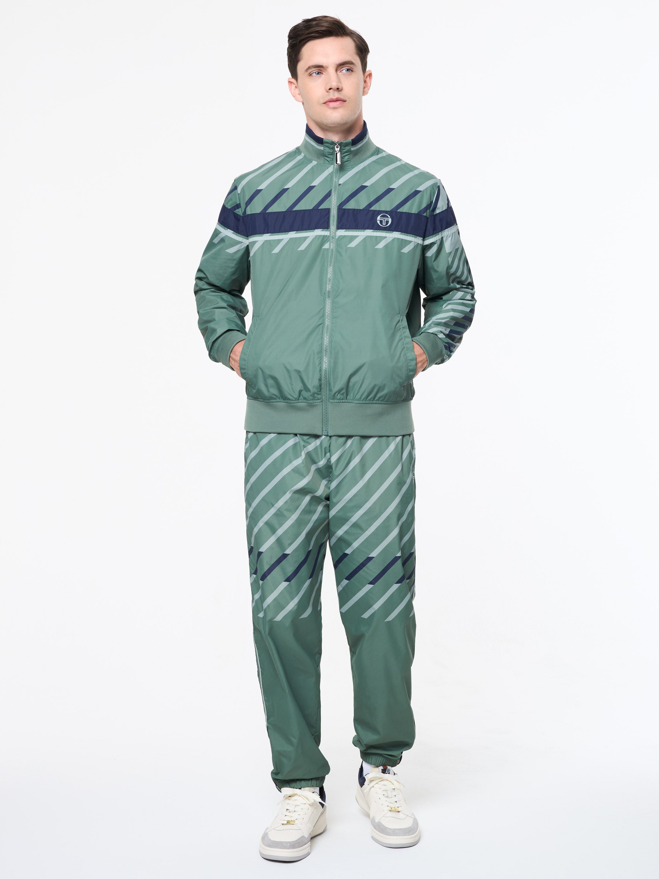 Quadretto Track Jacket- Duck Green