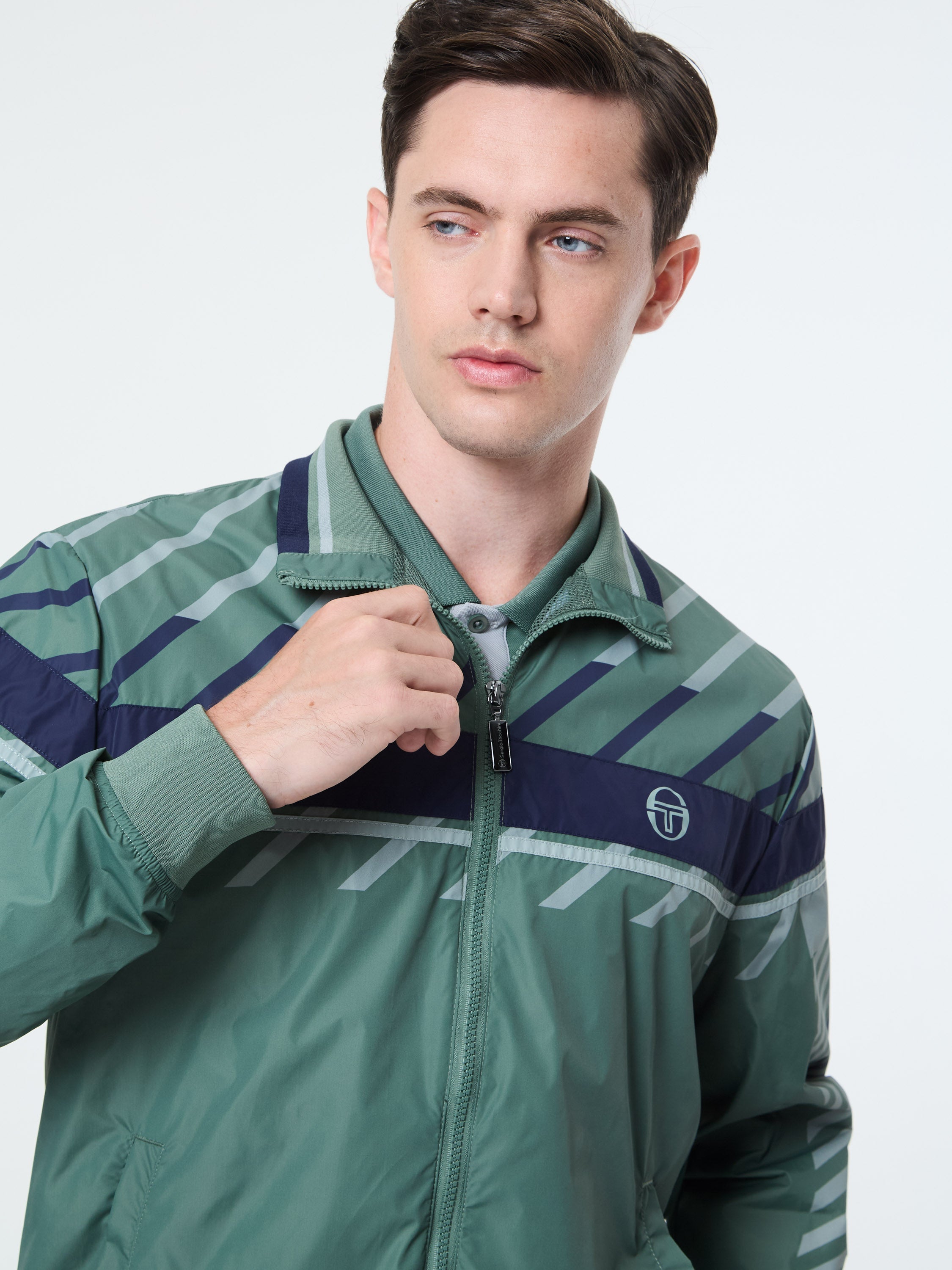 Quadretto Track Jacket- Duck Green