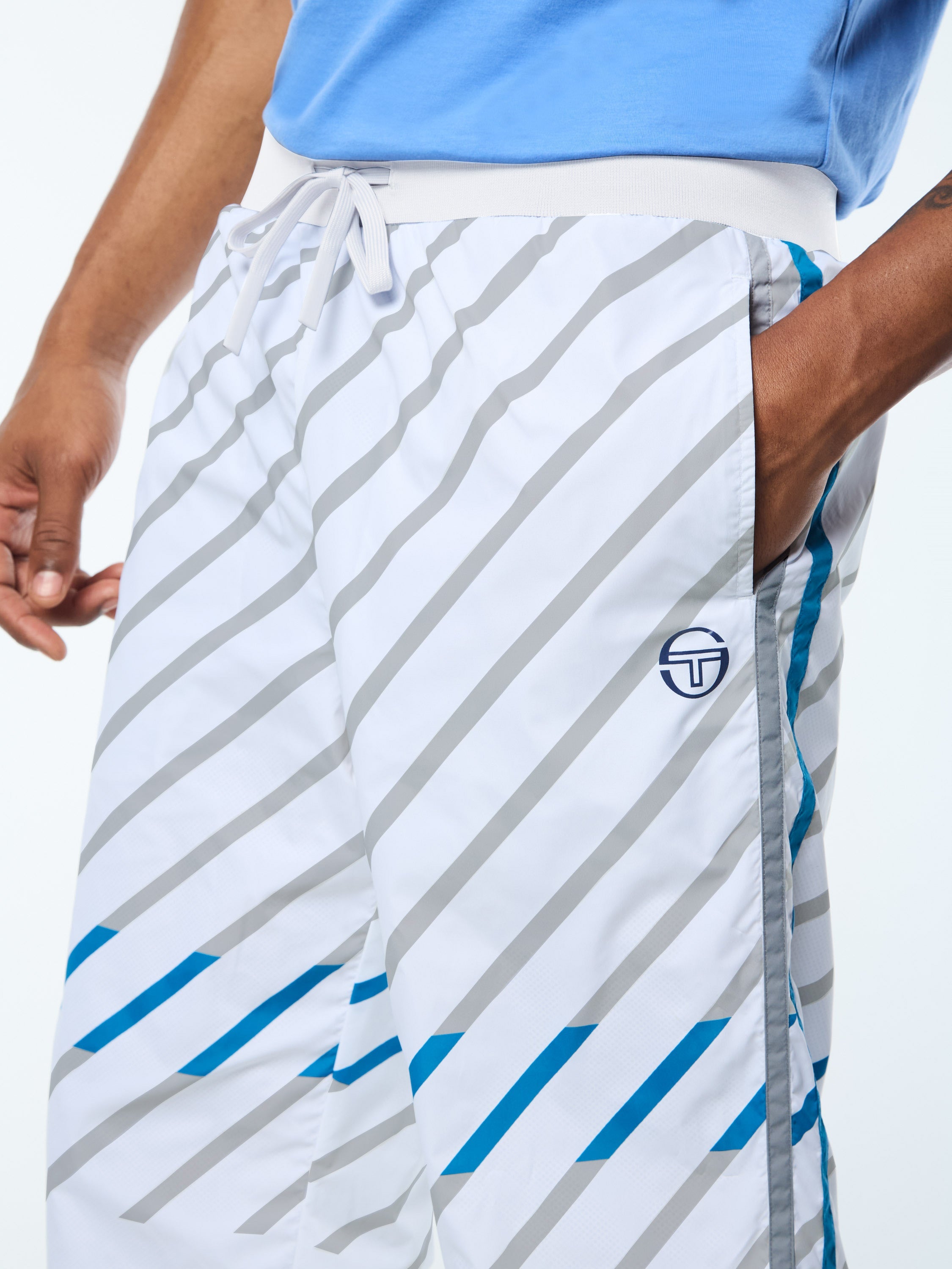 Quadretto Track Pant- Brilliant White