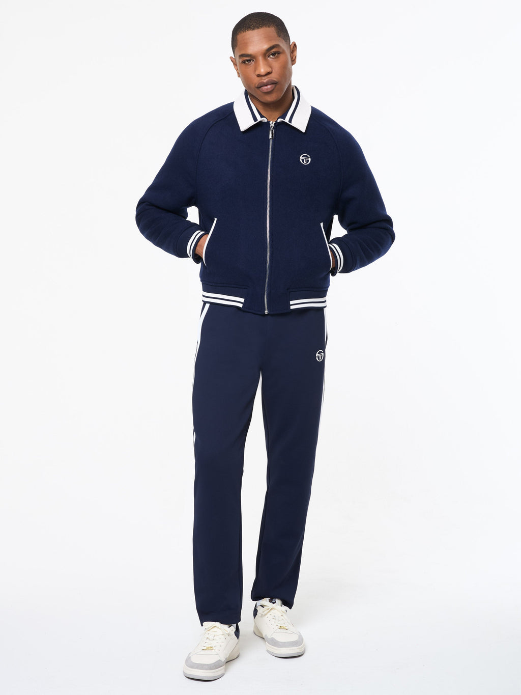 Marco Varsity Jacket- Maritime Blue