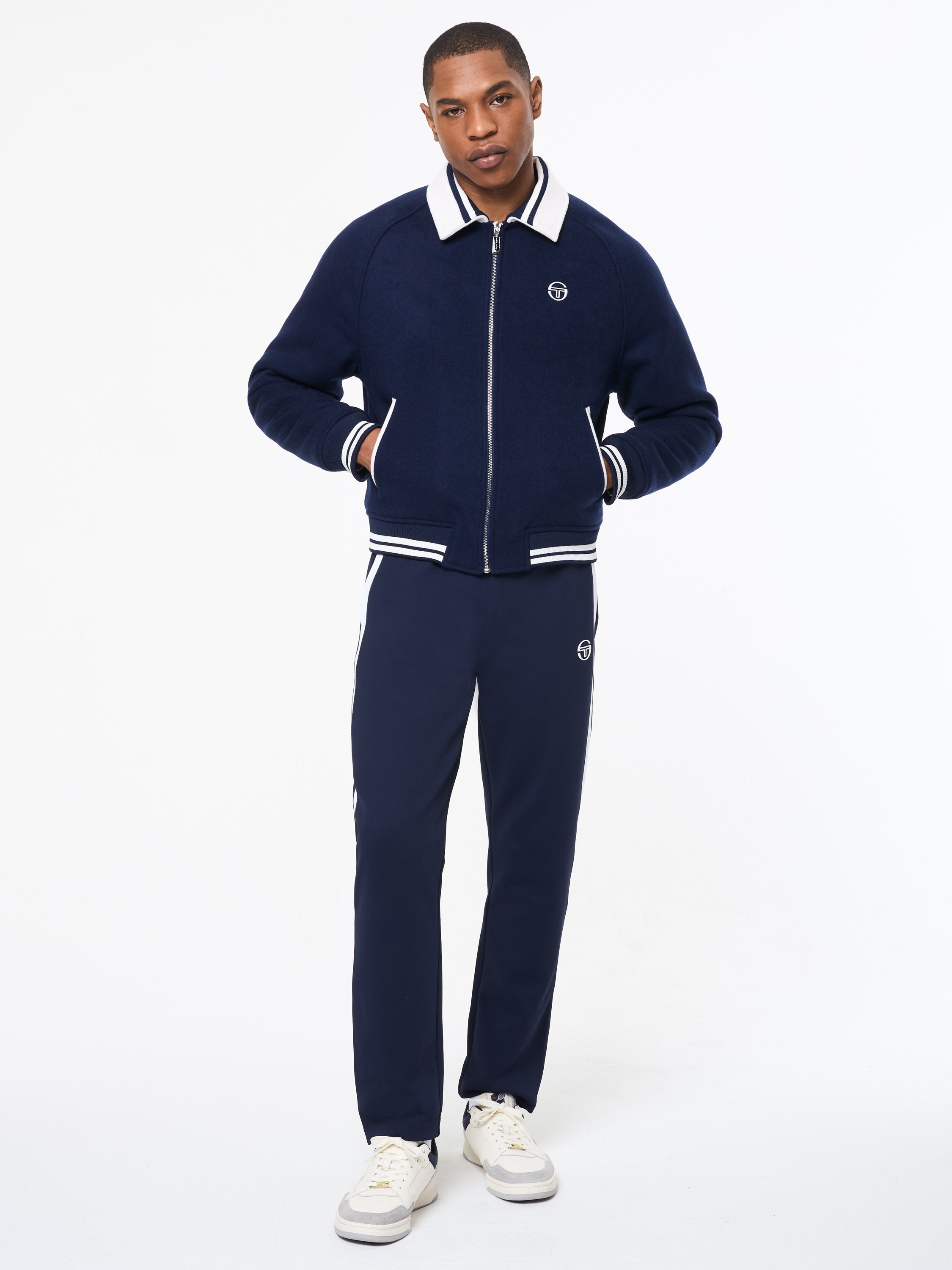 Marco Varsity Jacket- Maritime Blue