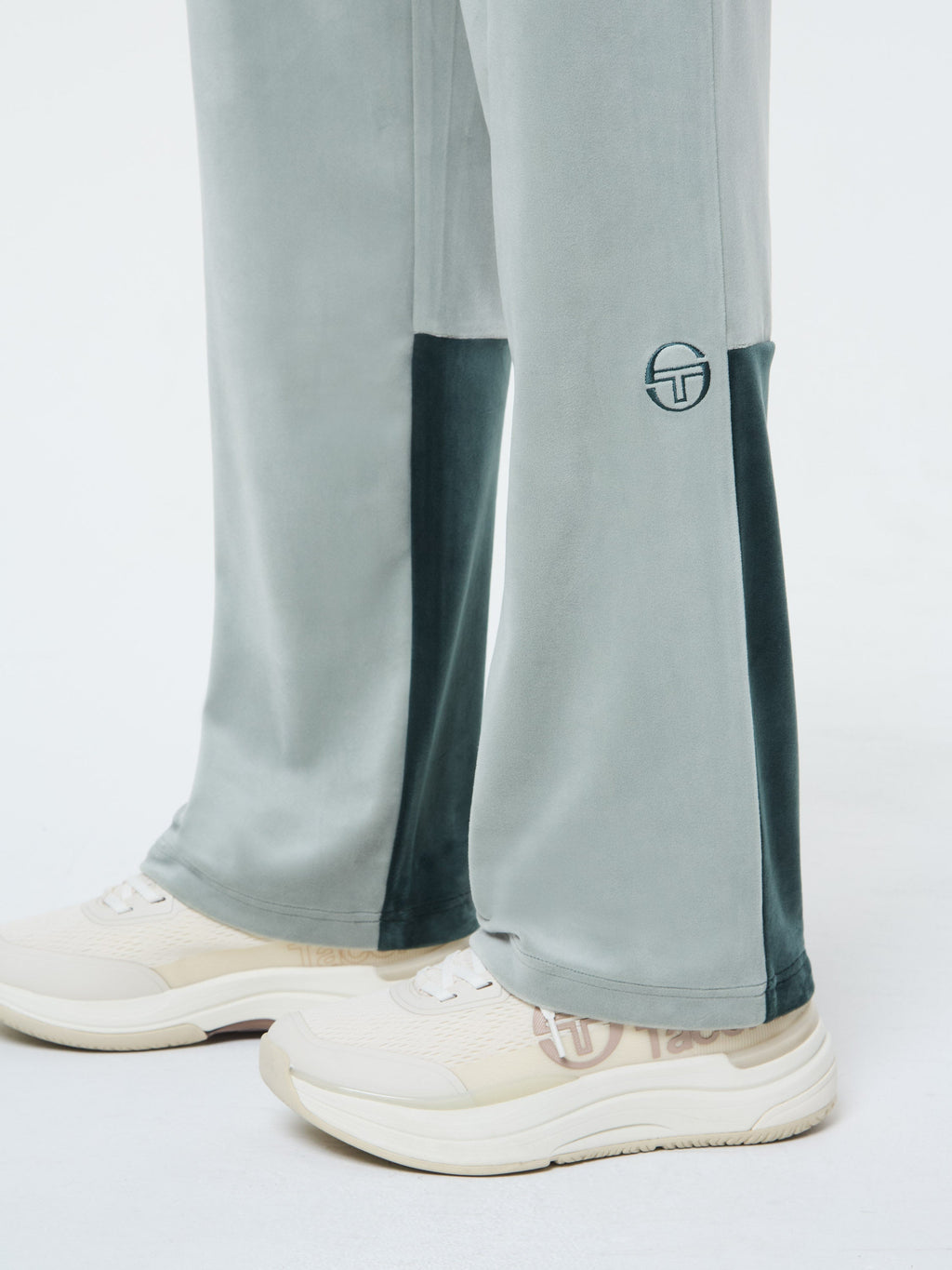 Lina Velour Track Pant- Green Gables