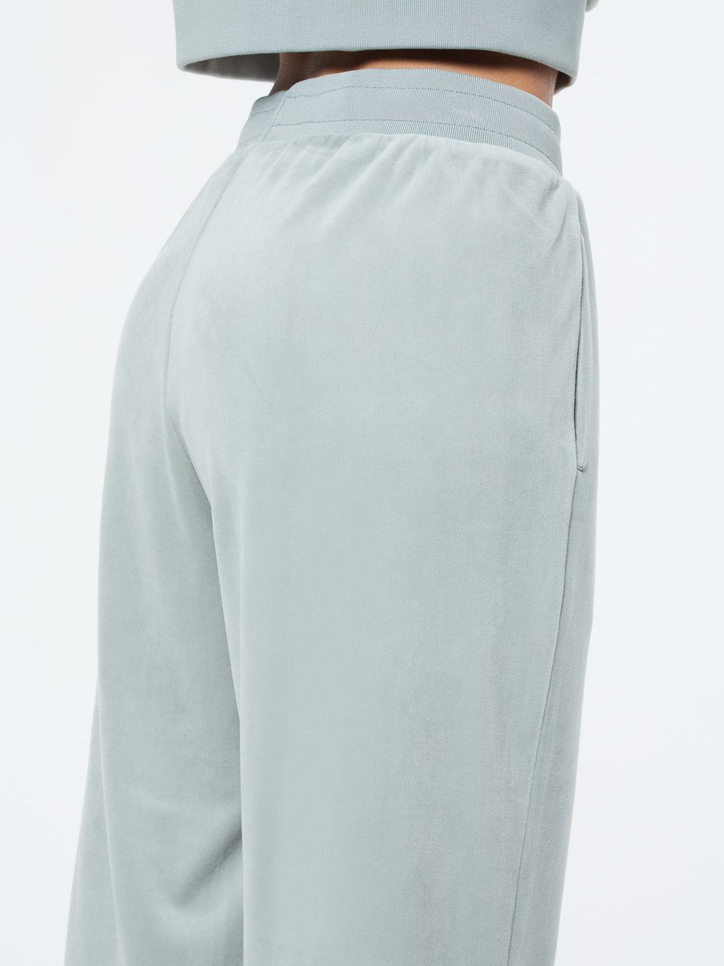 Lina Velour Track Pant- Green Gables