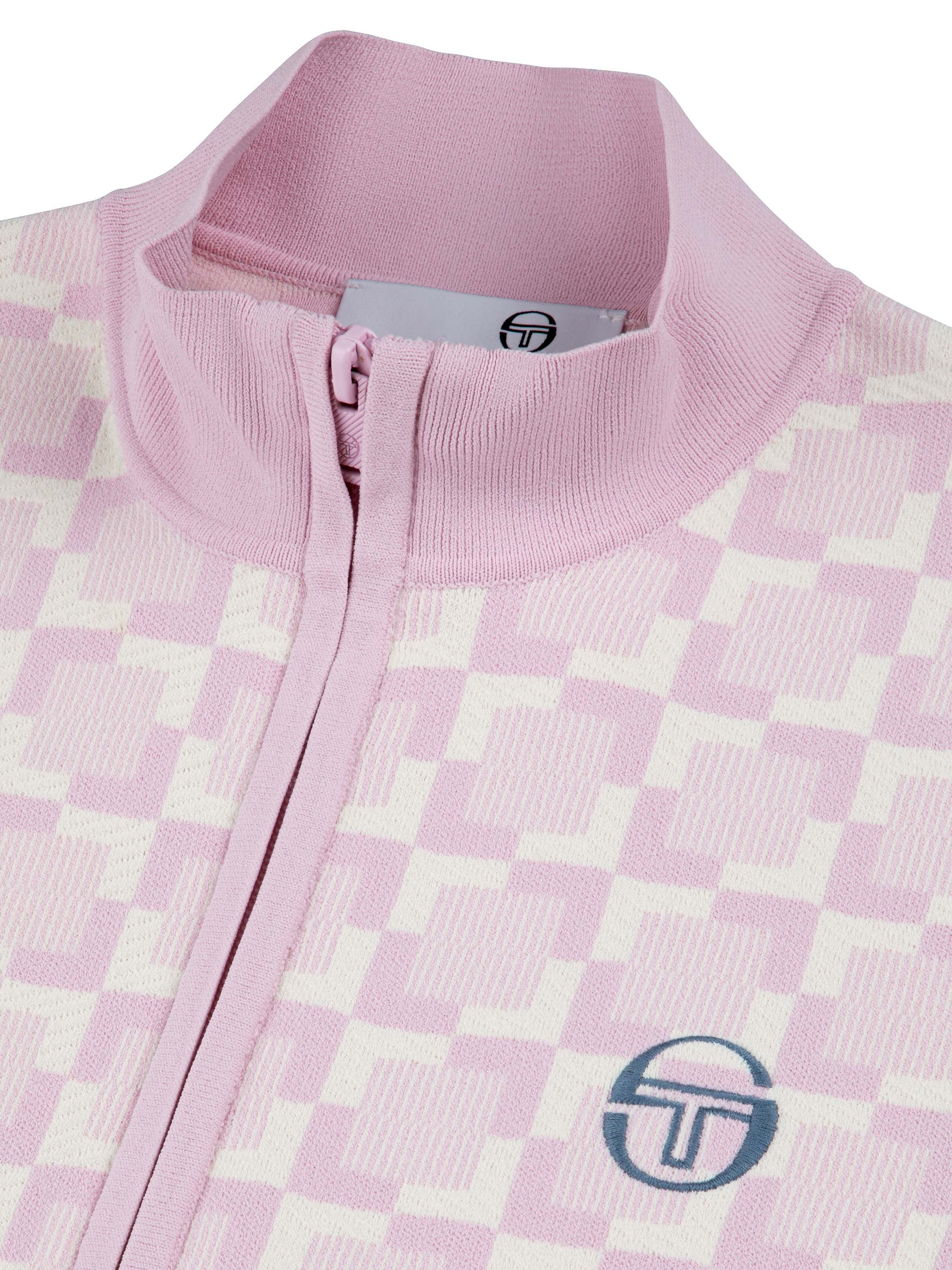 Leila Short Sleeve Track Jacket- Pale Mauve