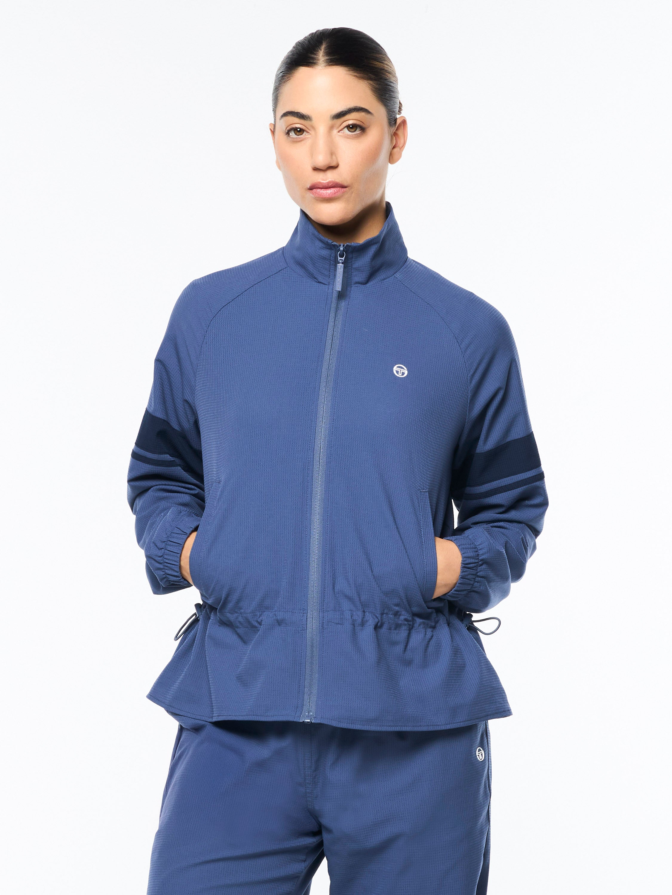 Luna Track Jacket- Blue Indigo