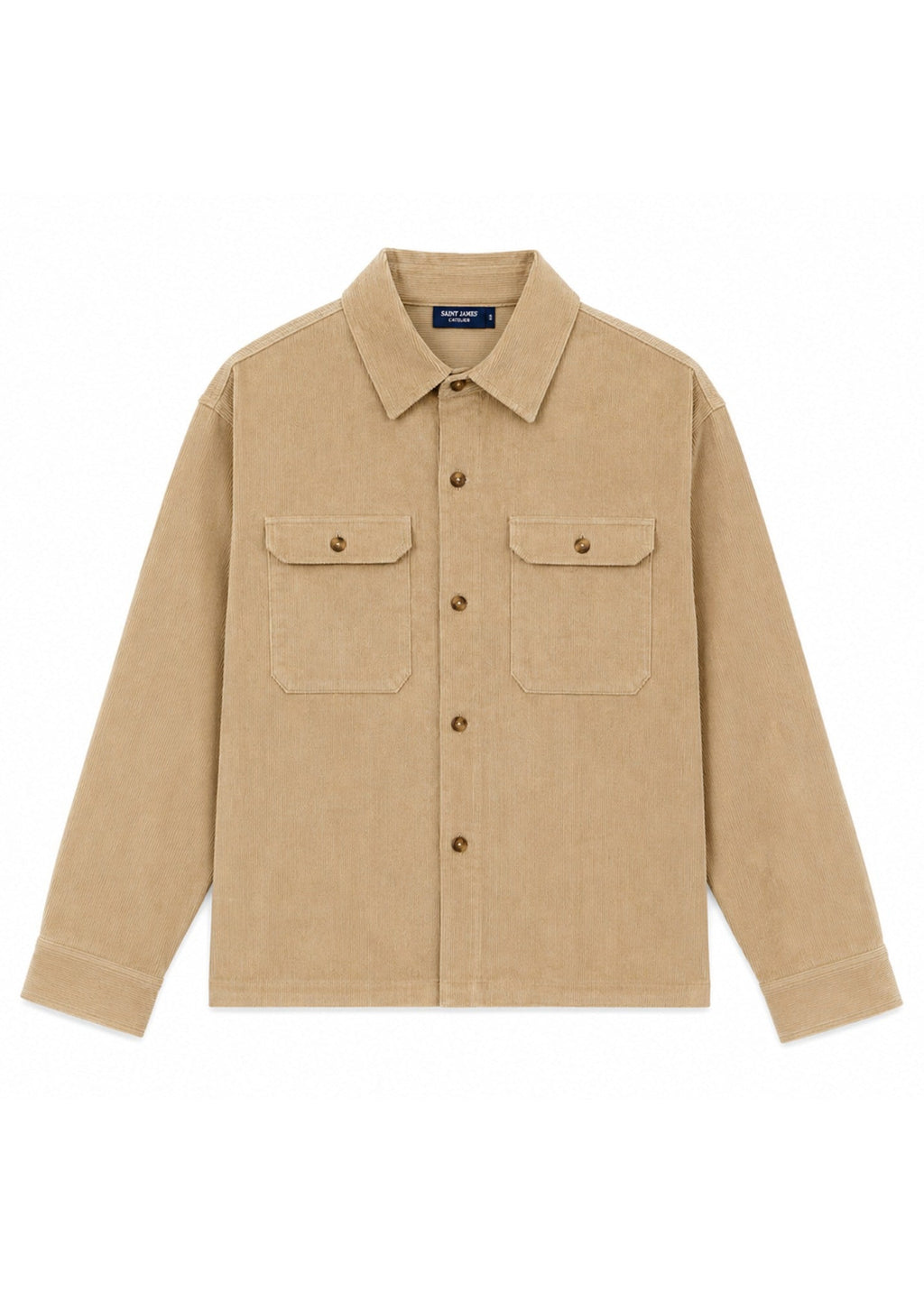 Saint James ST FIRMIN Corduroy Overshirt (BEIGE)