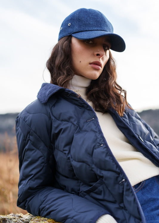 Saint James ST JULIANA - Lightweight Quilted Puffer Jacket (NAVY)
