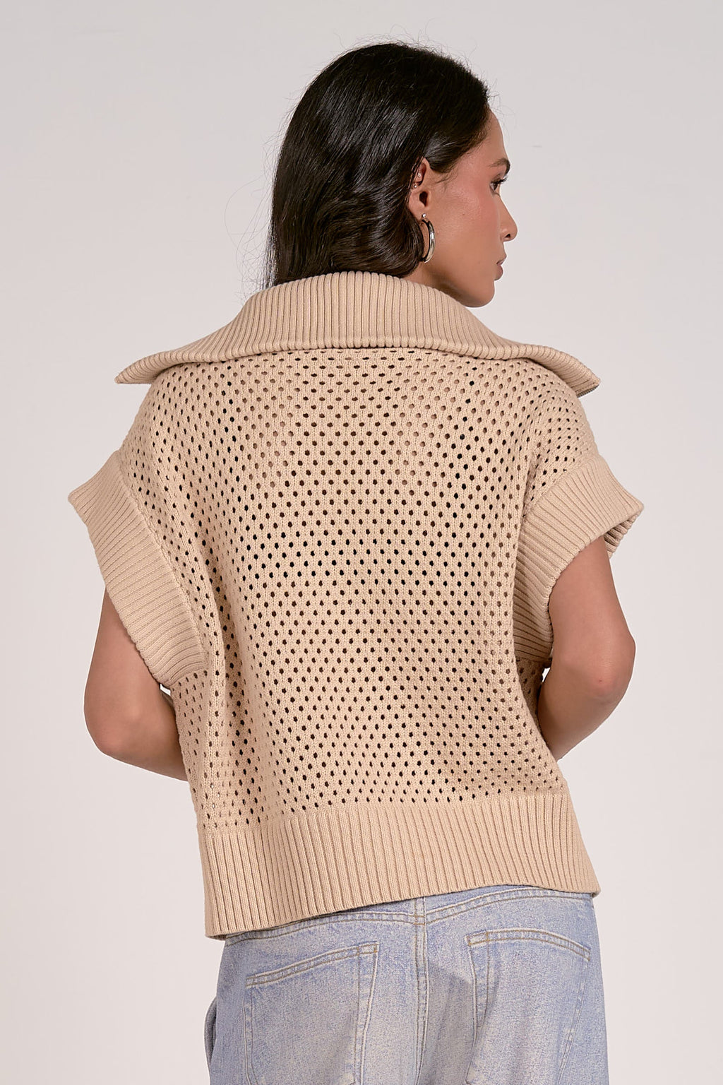 Allie Zip Up Sand